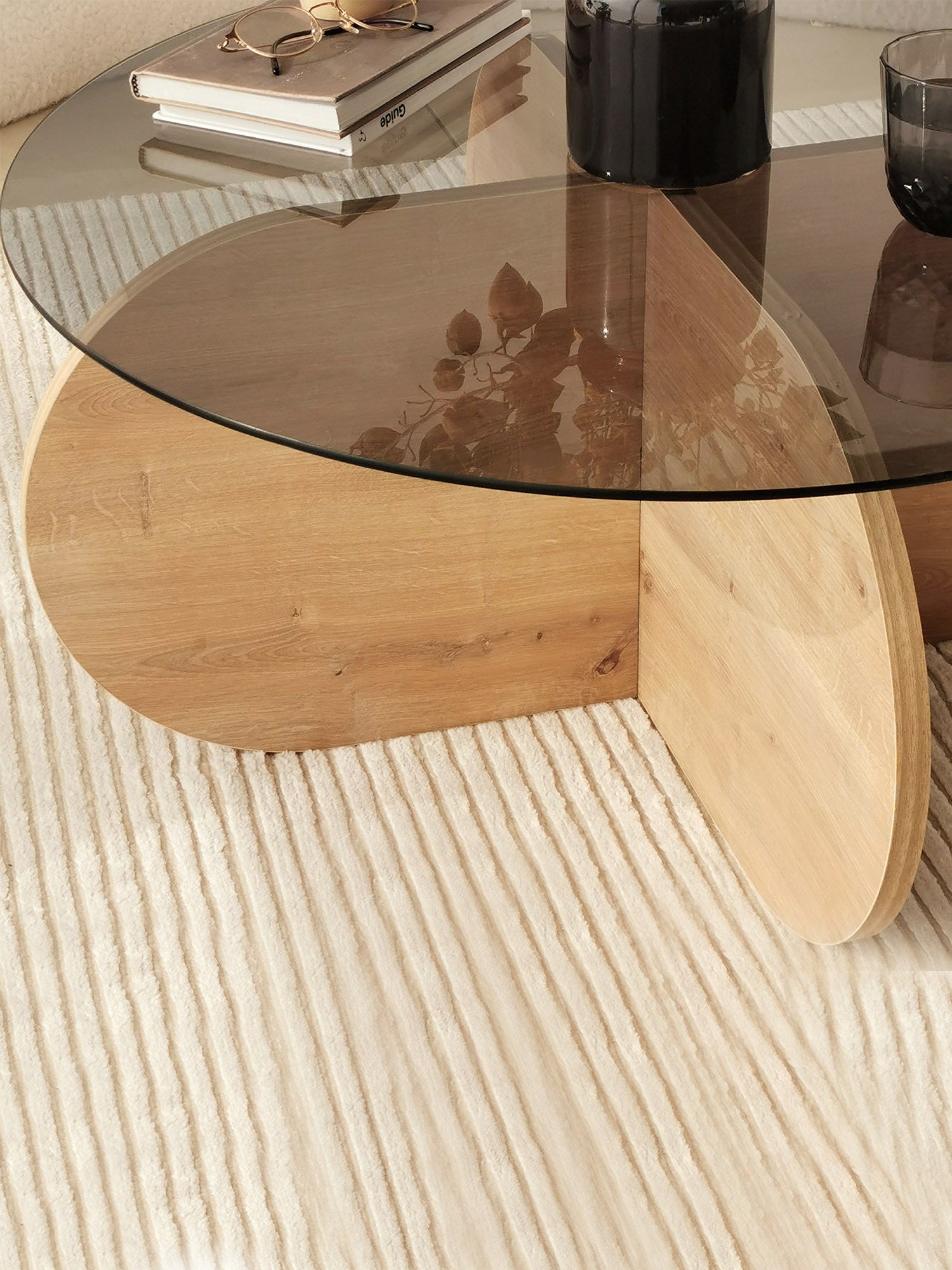 Bubble Coffee Table  Smoked Glass - Black3