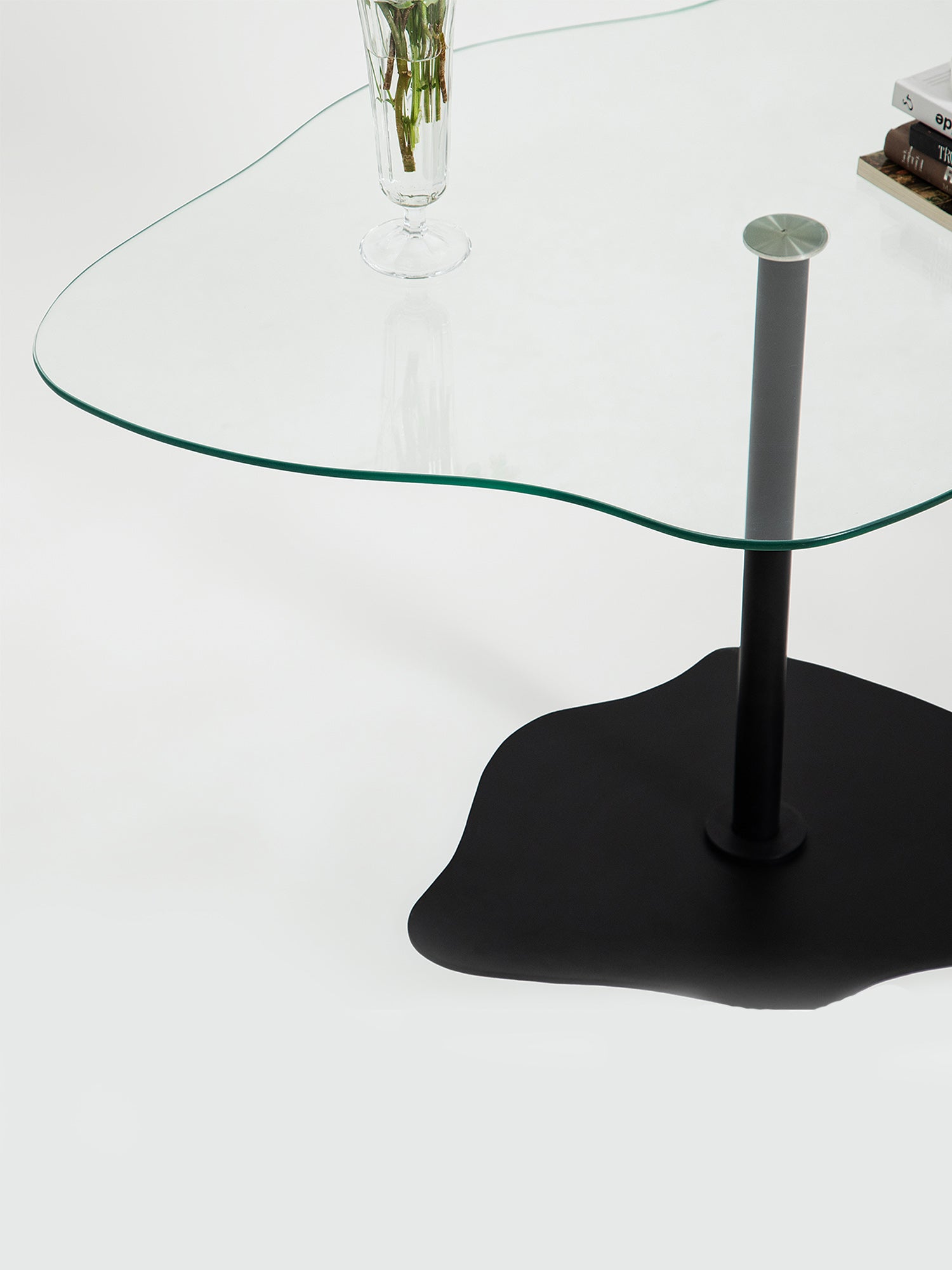 Dior Black Coffee Table Clear Glass1