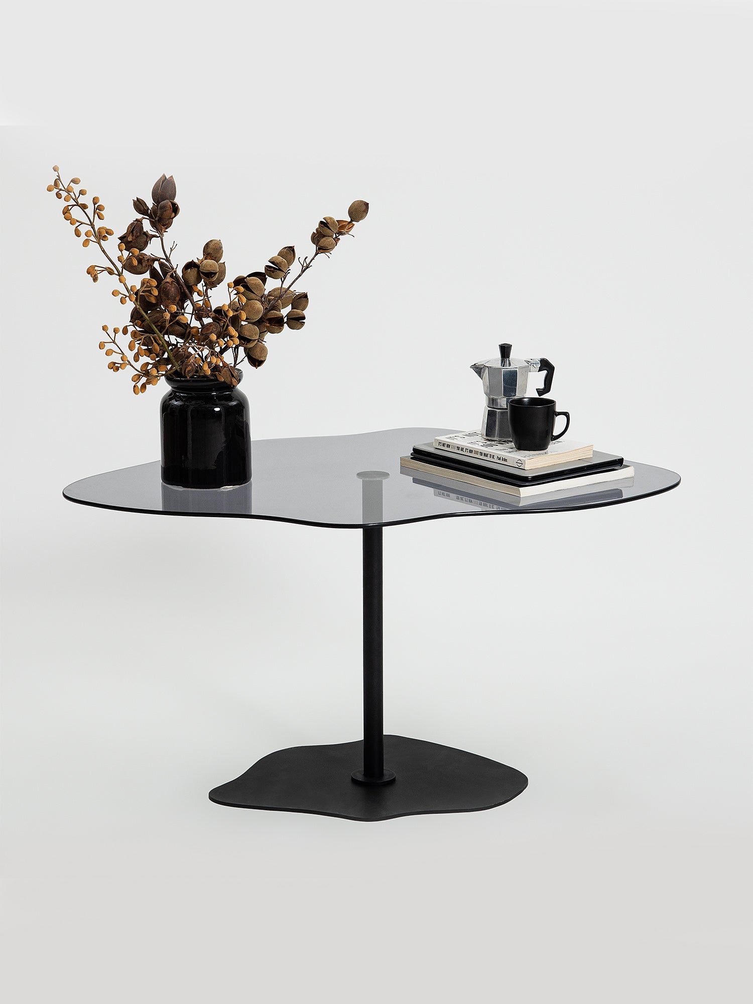 Dior Black Coffee Table Smoked Glass