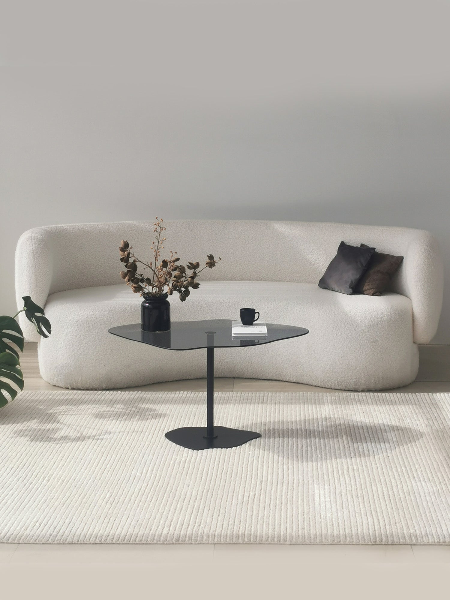 Dior Black Coffee Table Smoked Glass7