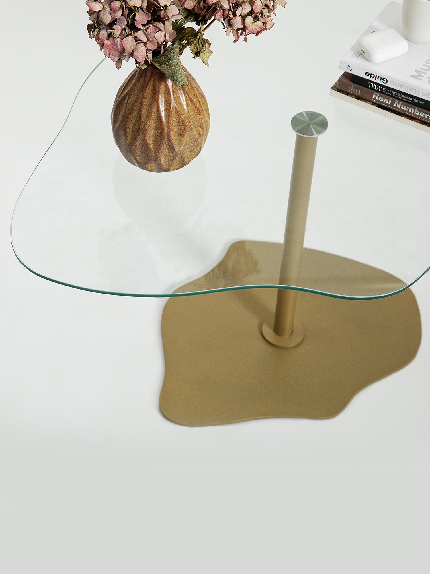 Dior Gold Coffee Table Clear Glass1