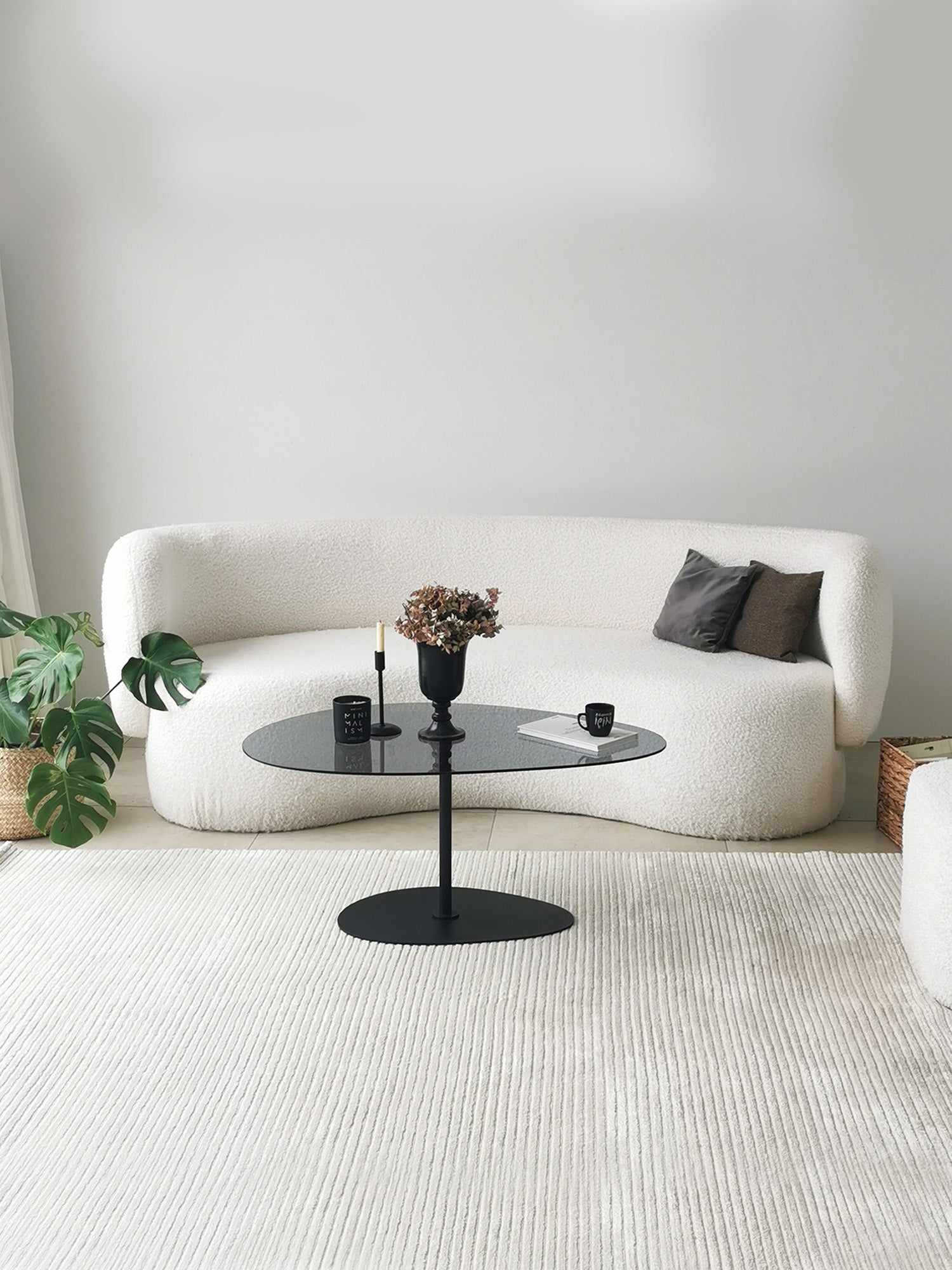 Dior & Porto Clear Smoked Nesting Table Black8