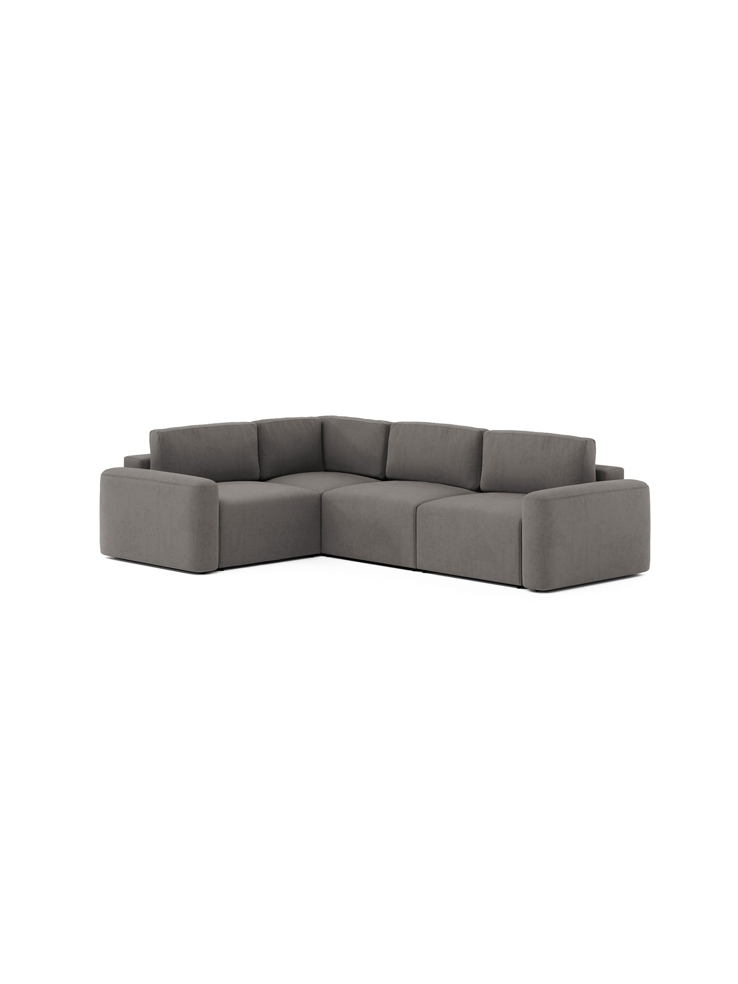 Loop Sectional Sofa 3 Seater with Pouf