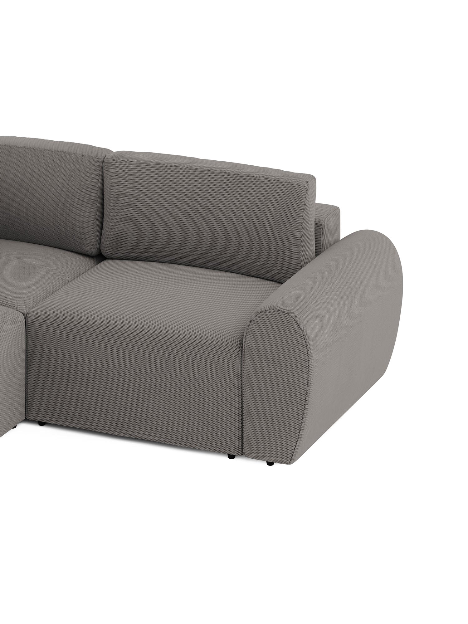 Nest Sectional Sofa Bed 3 Seater with Pouf