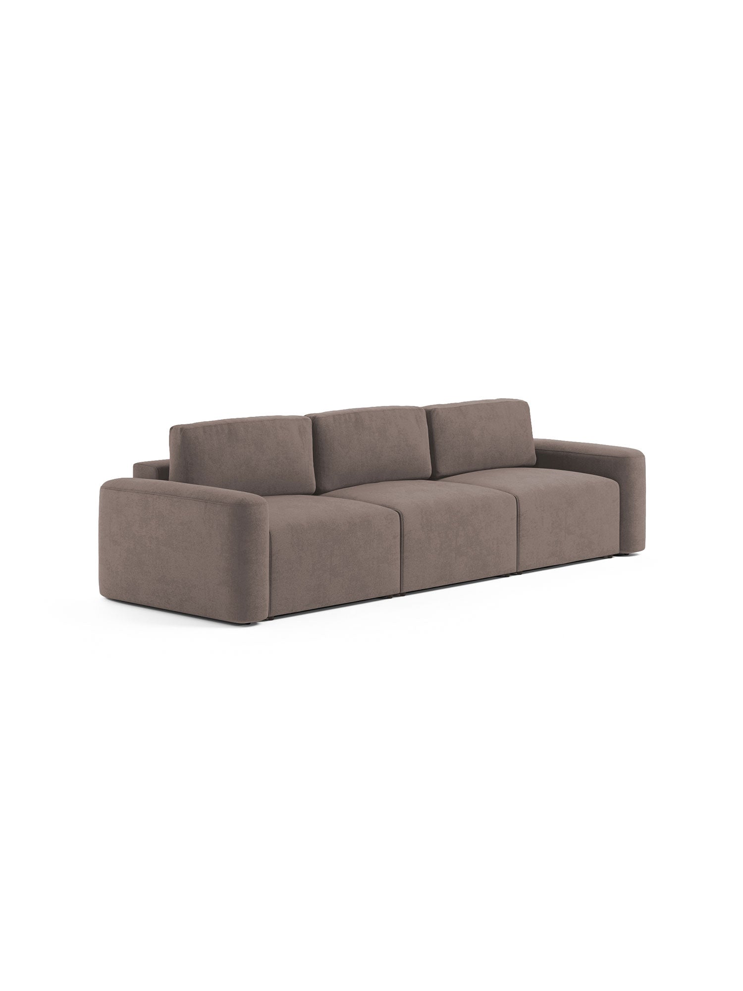 Loop Modular Sofa Bed 3 Seater Espresso