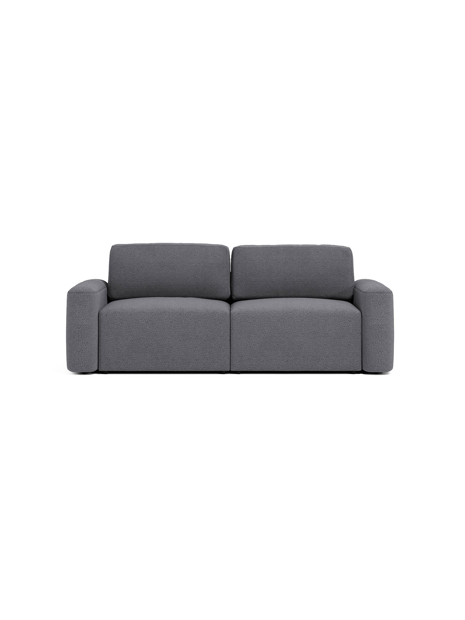 Loop Modular Sofa Bed 72 inch Teddy Grey01