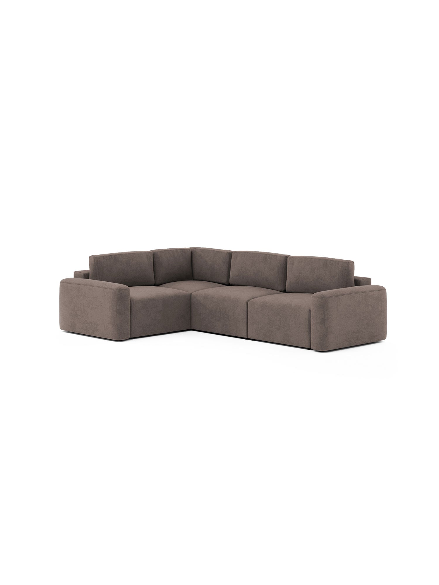 Loop Sectional Modular Sofa Bed 2 Seater Left Espresso