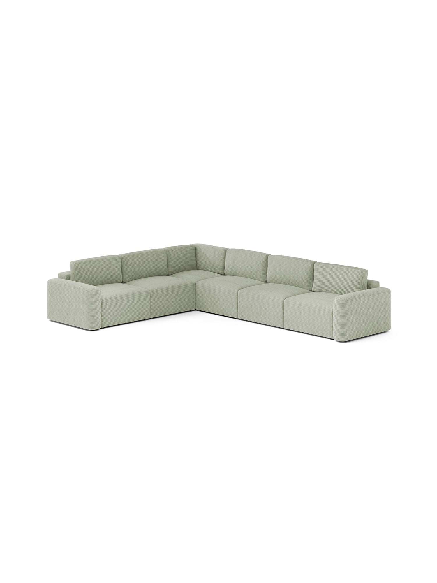 Loop Sectional Modular Sofa Bed 3 Seater Mintshade1