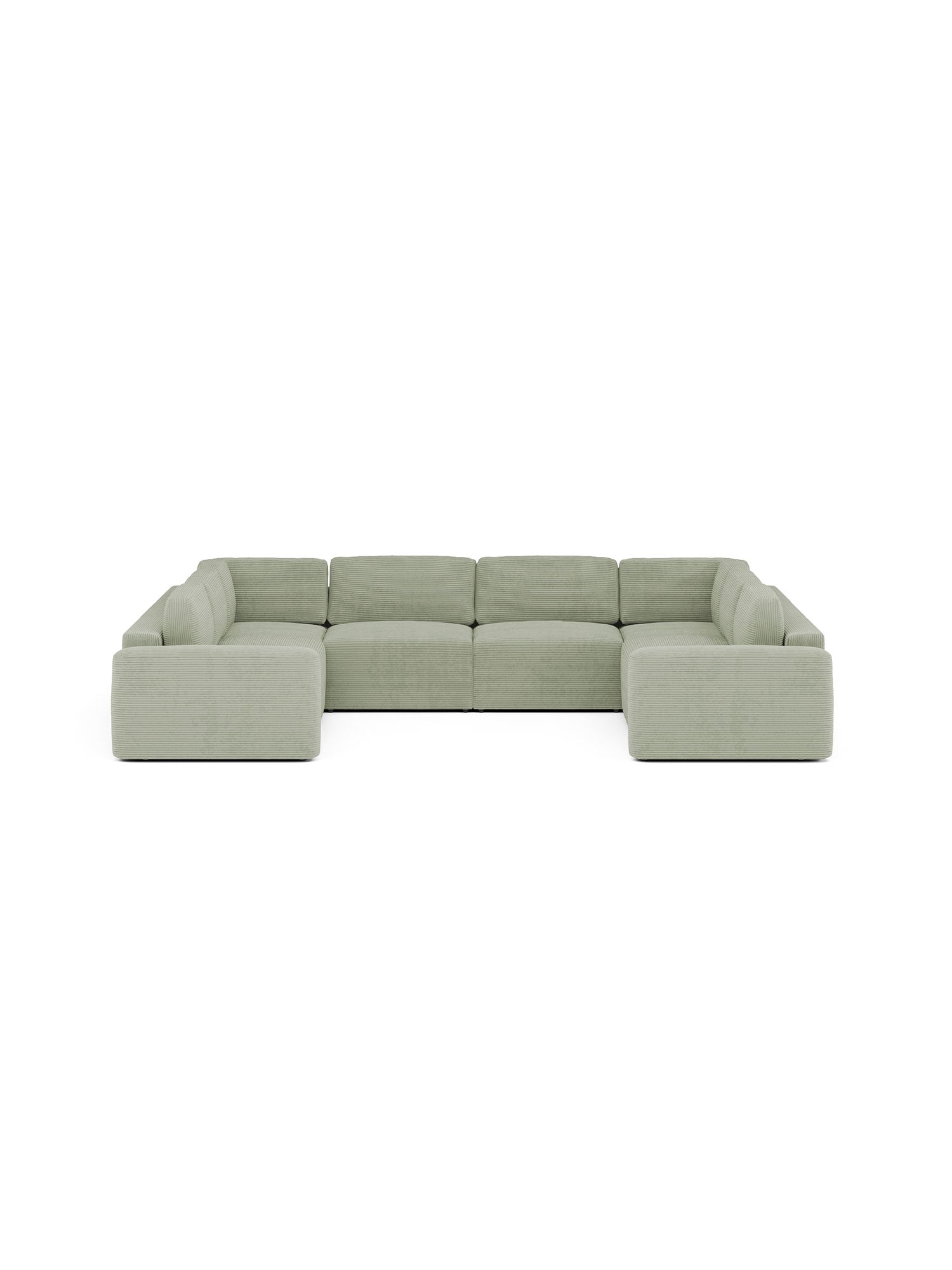 Loop U Shaped Sectional Modular Sofa Bed Mintshade