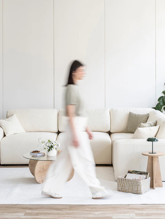 Nest Modular Sofa 2 Seater Teddy Cream3