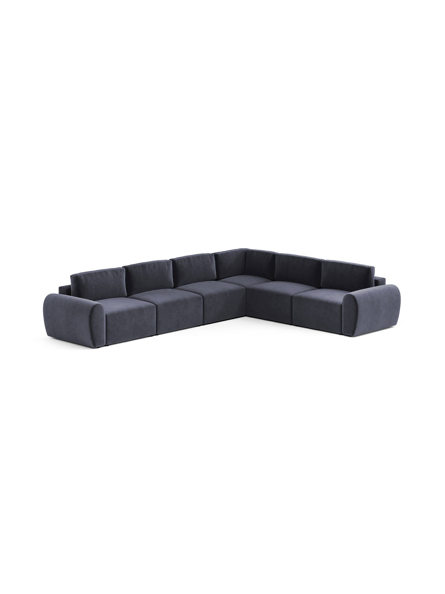 Nest Sectional Modular Sofa Bed 3 Seater Shadow Navy