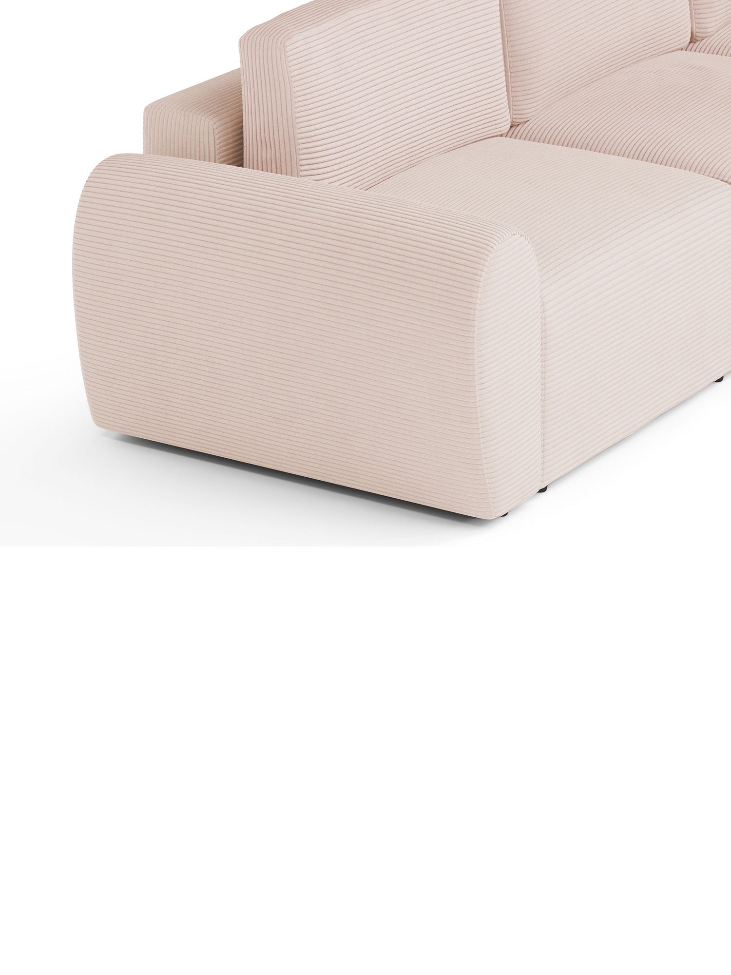 Nest Sectional Sofa Bed 4 Seater with Pouf