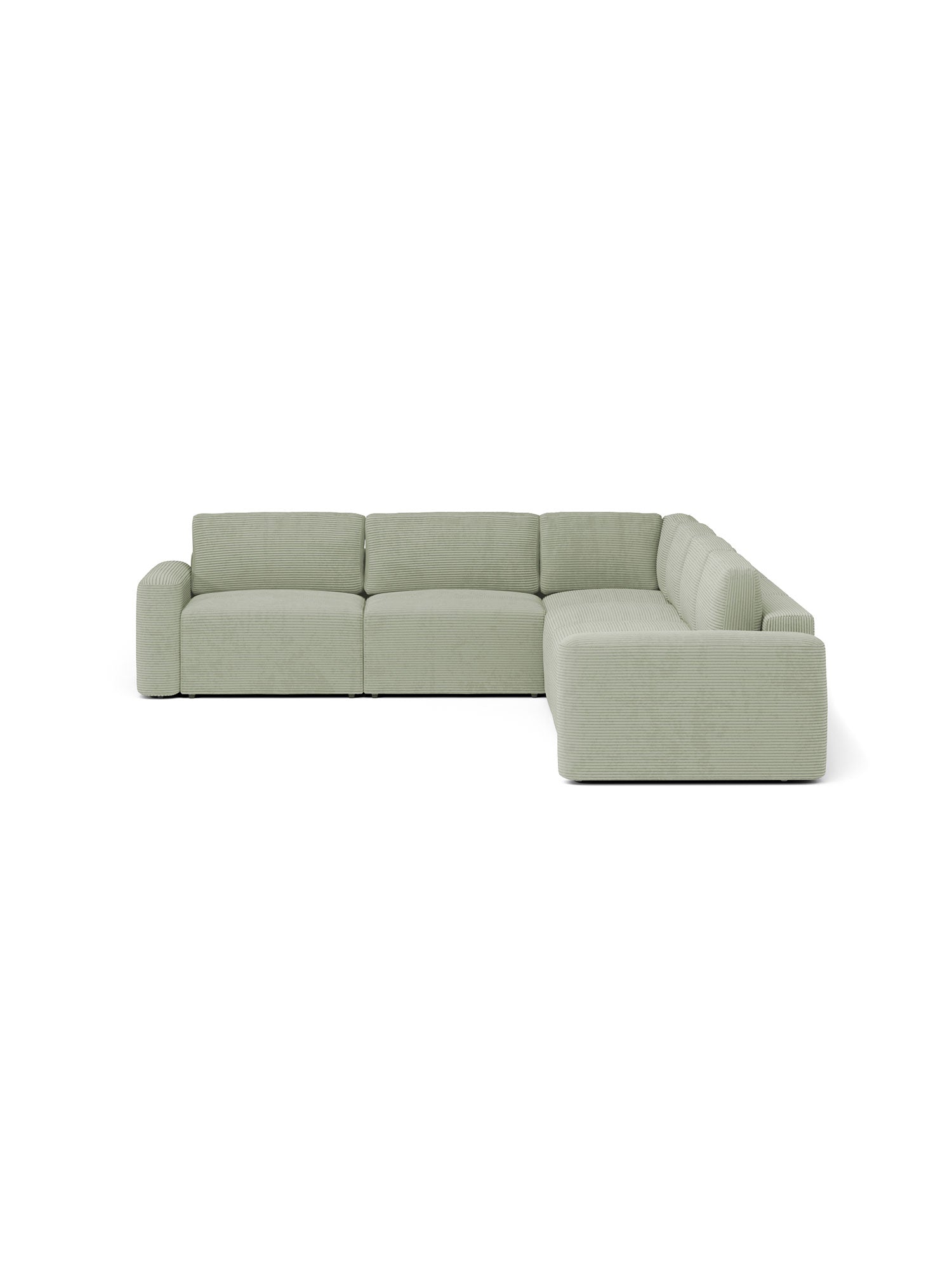 Loop Sectional Sofa 4 Seater with Pouf