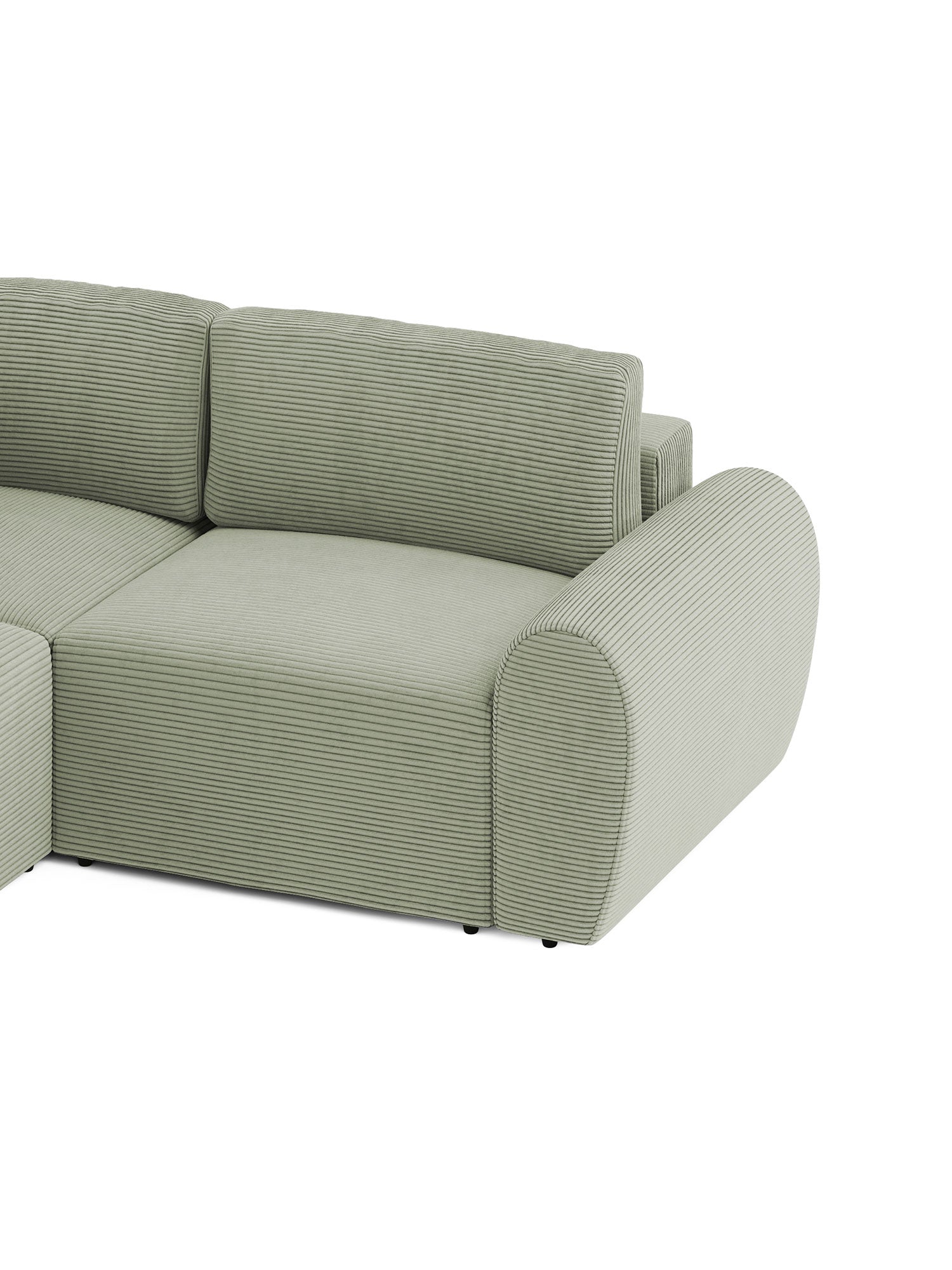 Nest Sectional Sofa Bed 3 Seater with Pouf