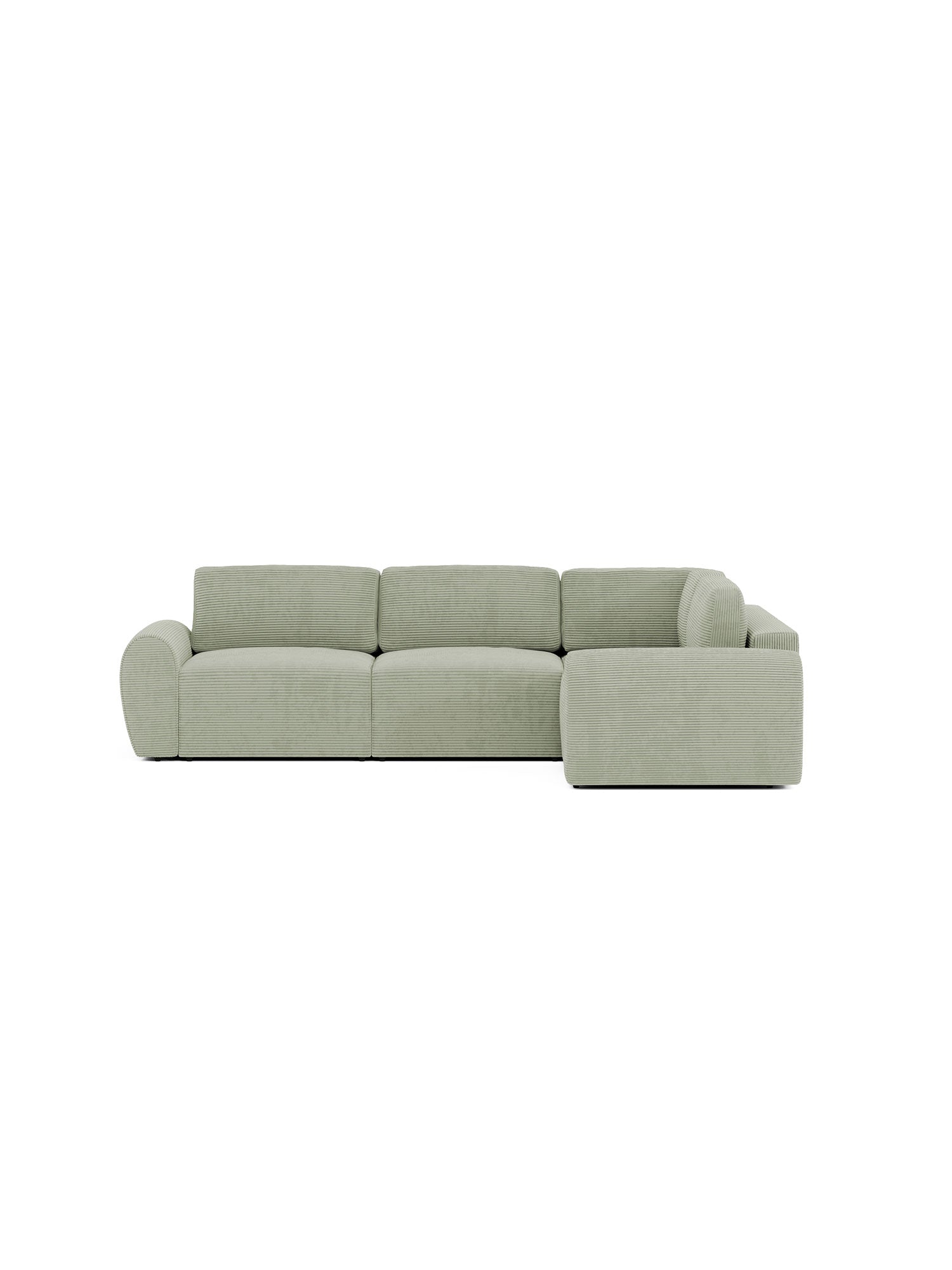 Nest Sectional Sofa Bed 3 Seater with Pouf
