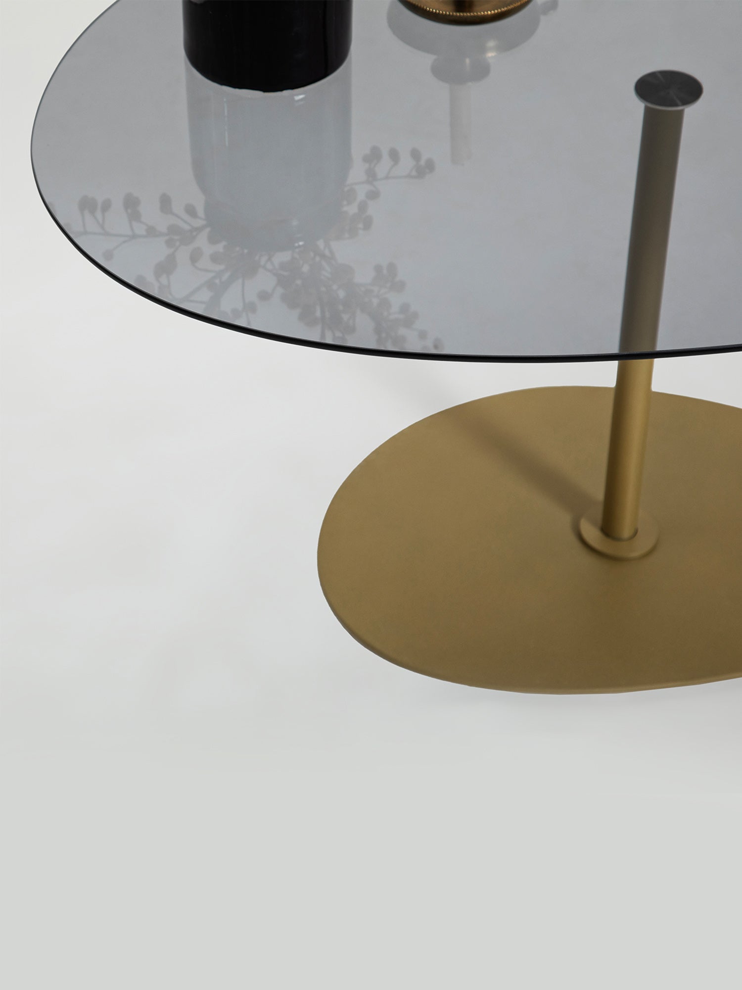 Porto Coffee Table Smoked Glass Gold3