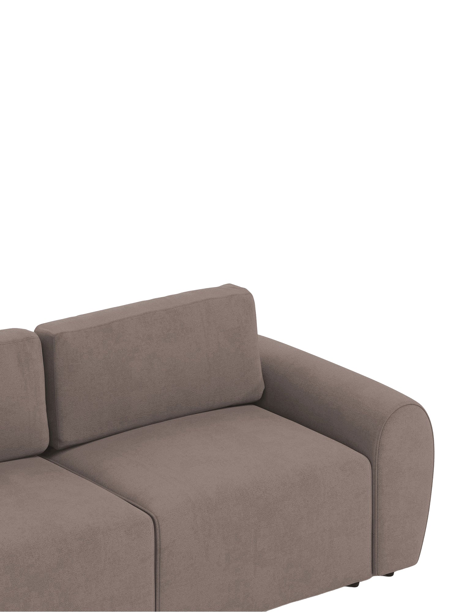 Nest Sofa Bed 3 Seater with Pouf