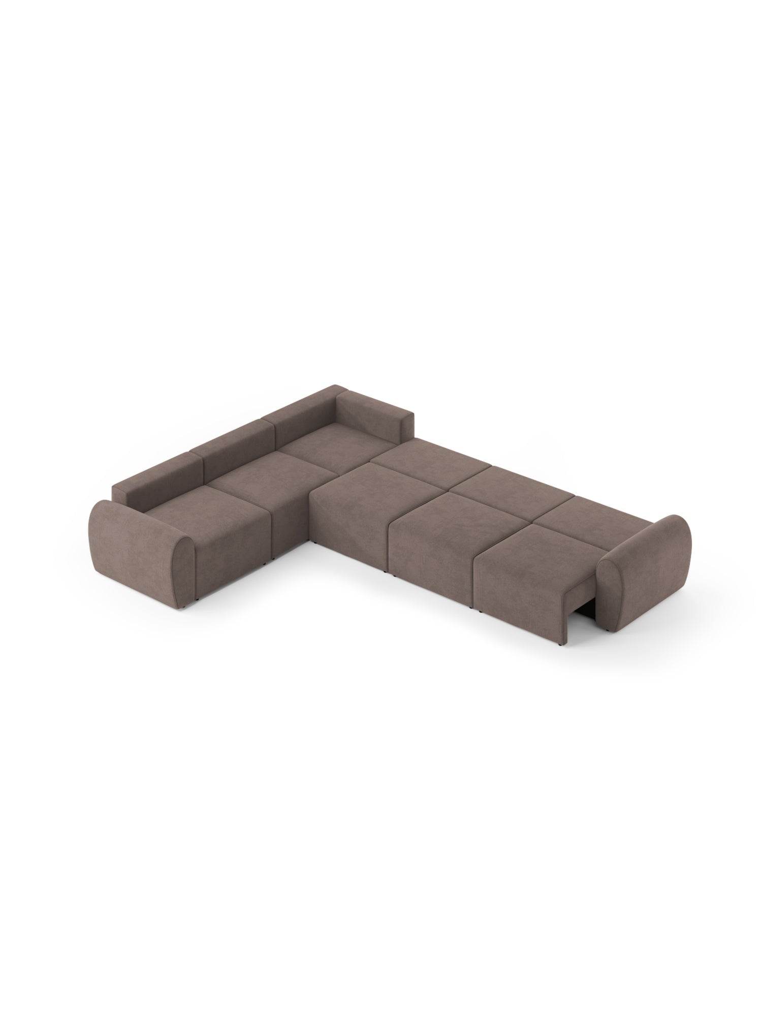 Nest Sectional Sofa Bed 4 Seater Left
