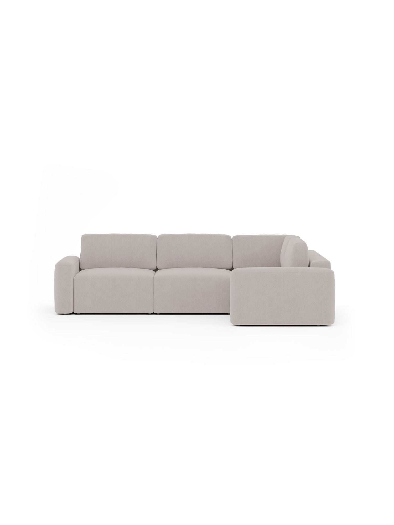 Loop Sectional Sofa 3 Seater with Pouf