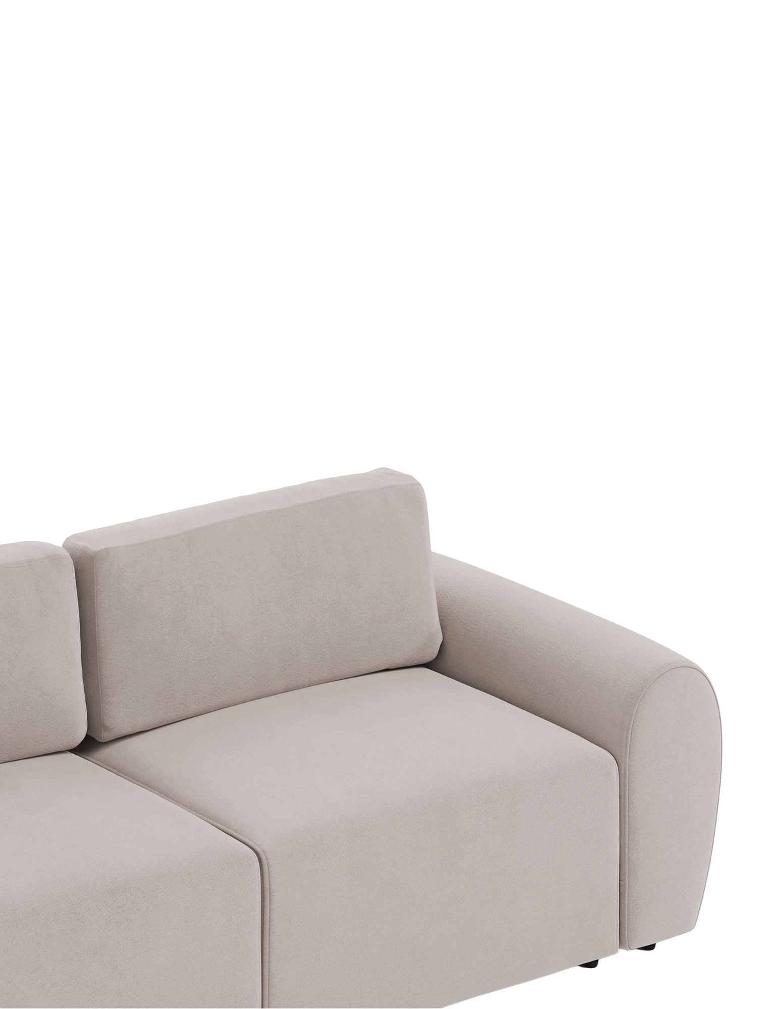 Nest Sofa 3 Seater with Pouf