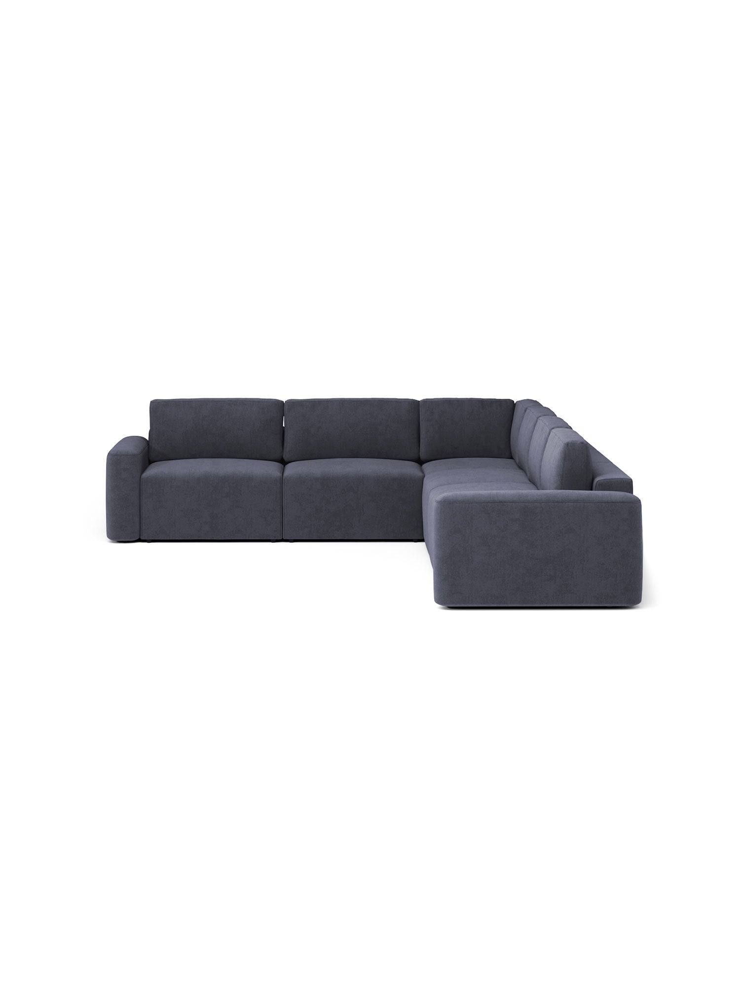 Loop Sectional Sofa Bed 4 Seater with Pouf