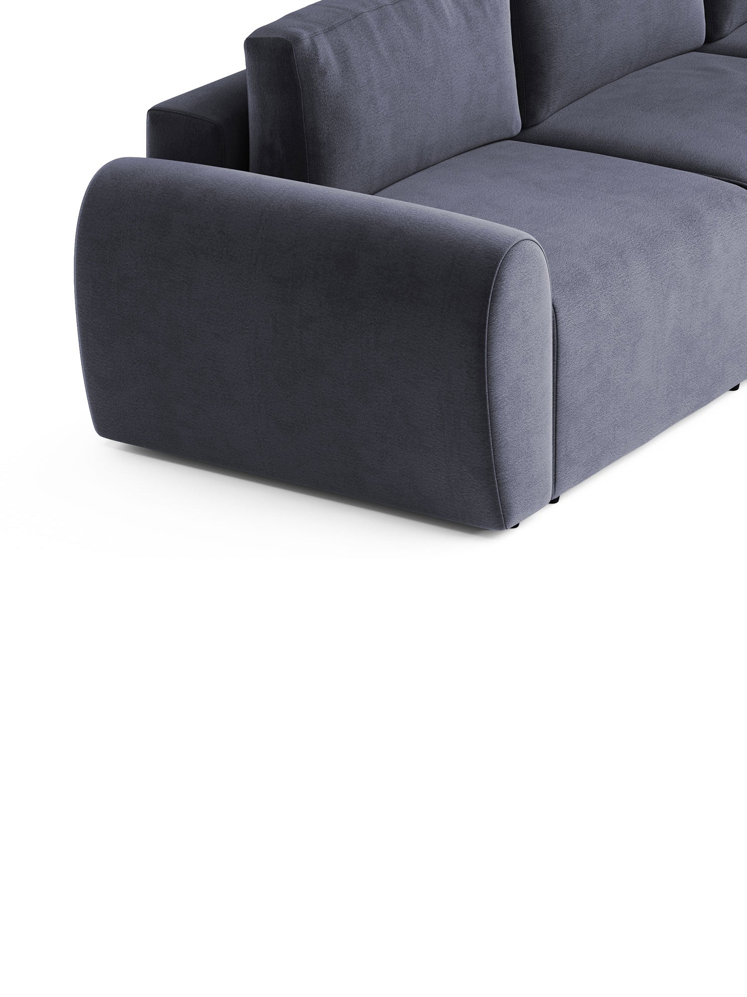 Nest Sectional Sofa Bed 4 Seater with Pouf