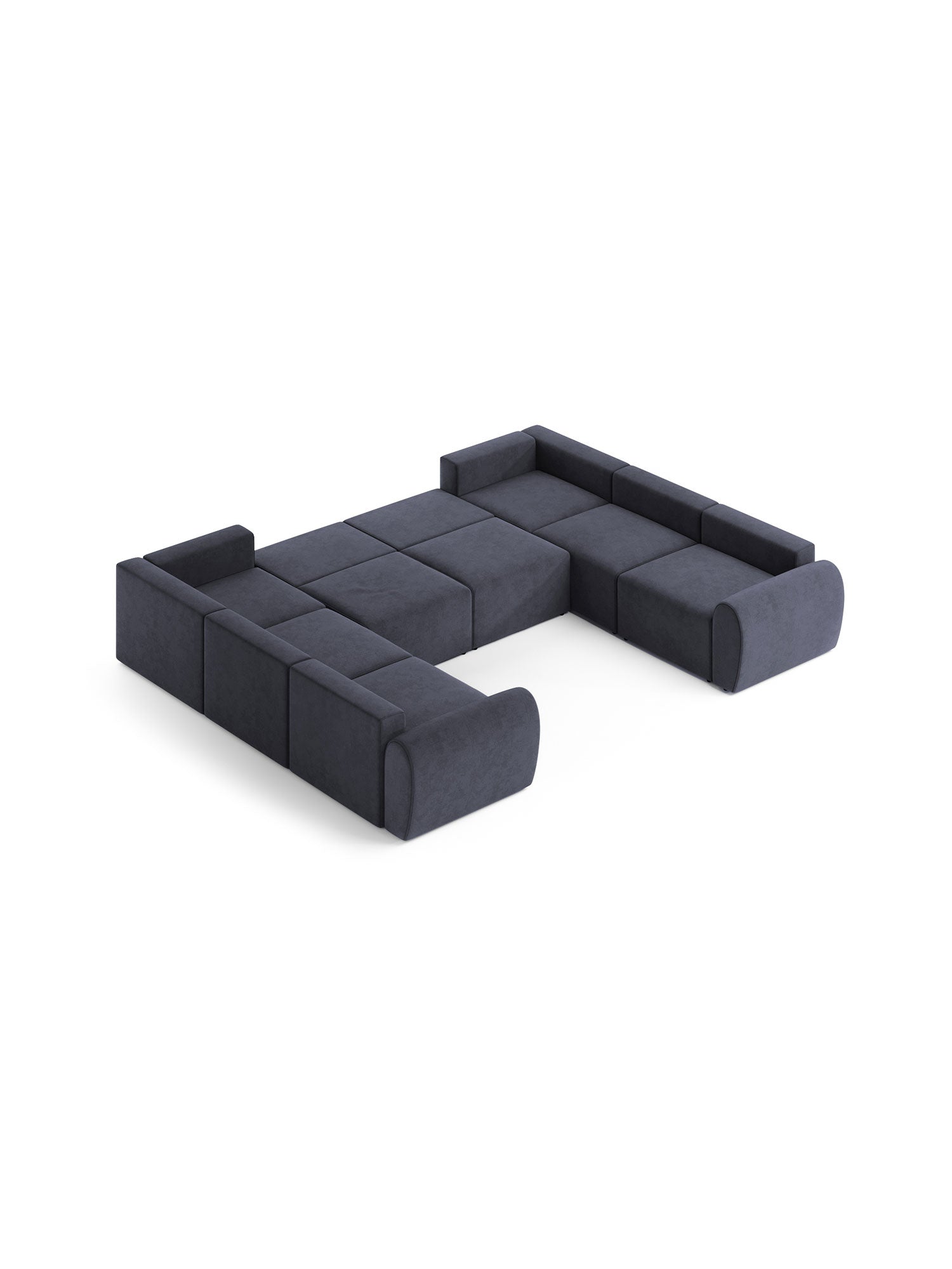 Nest U Shaped Sectional Sofa Bed