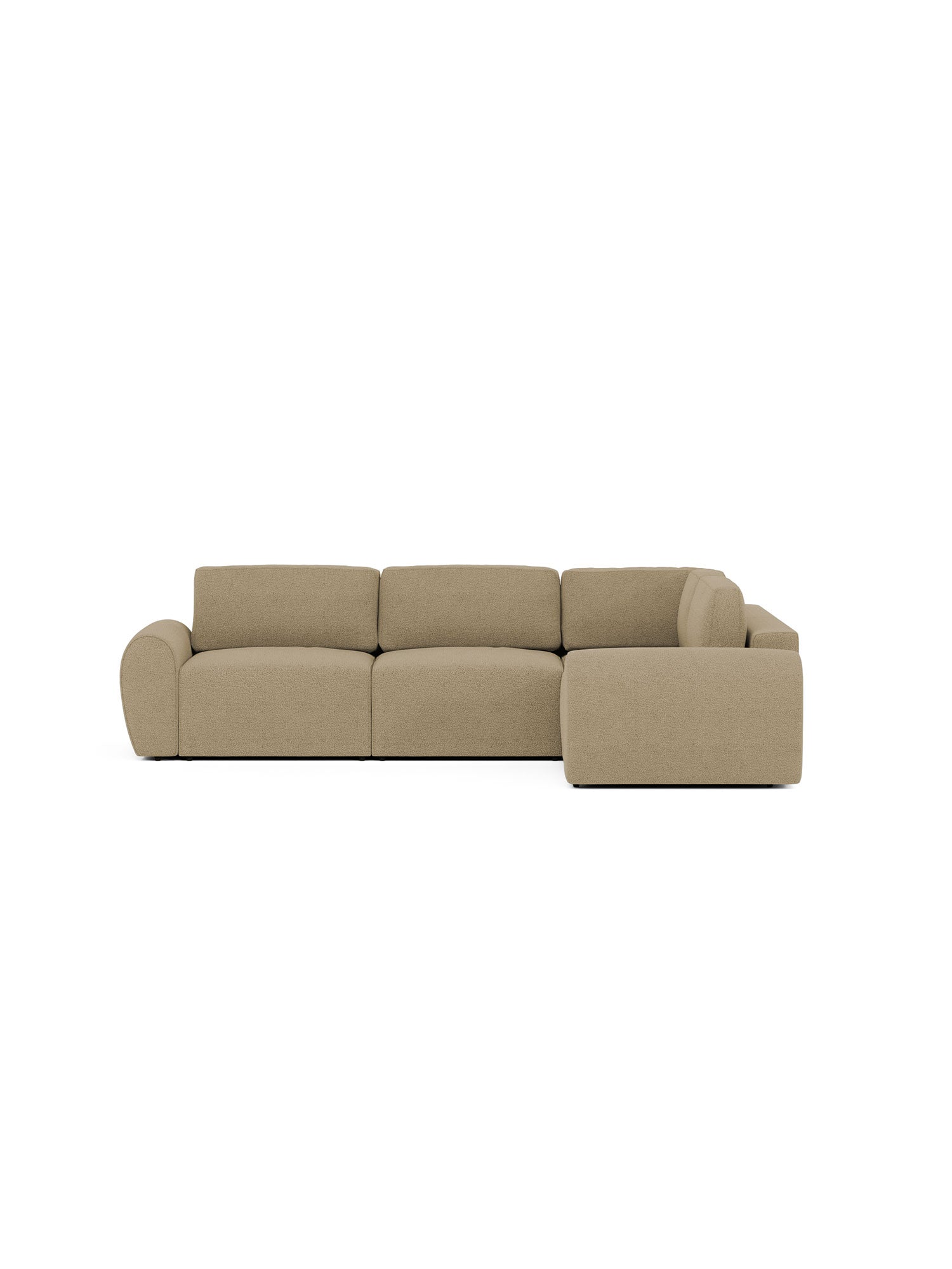 Nest Sectional Sofa 3 Seater with Pouf