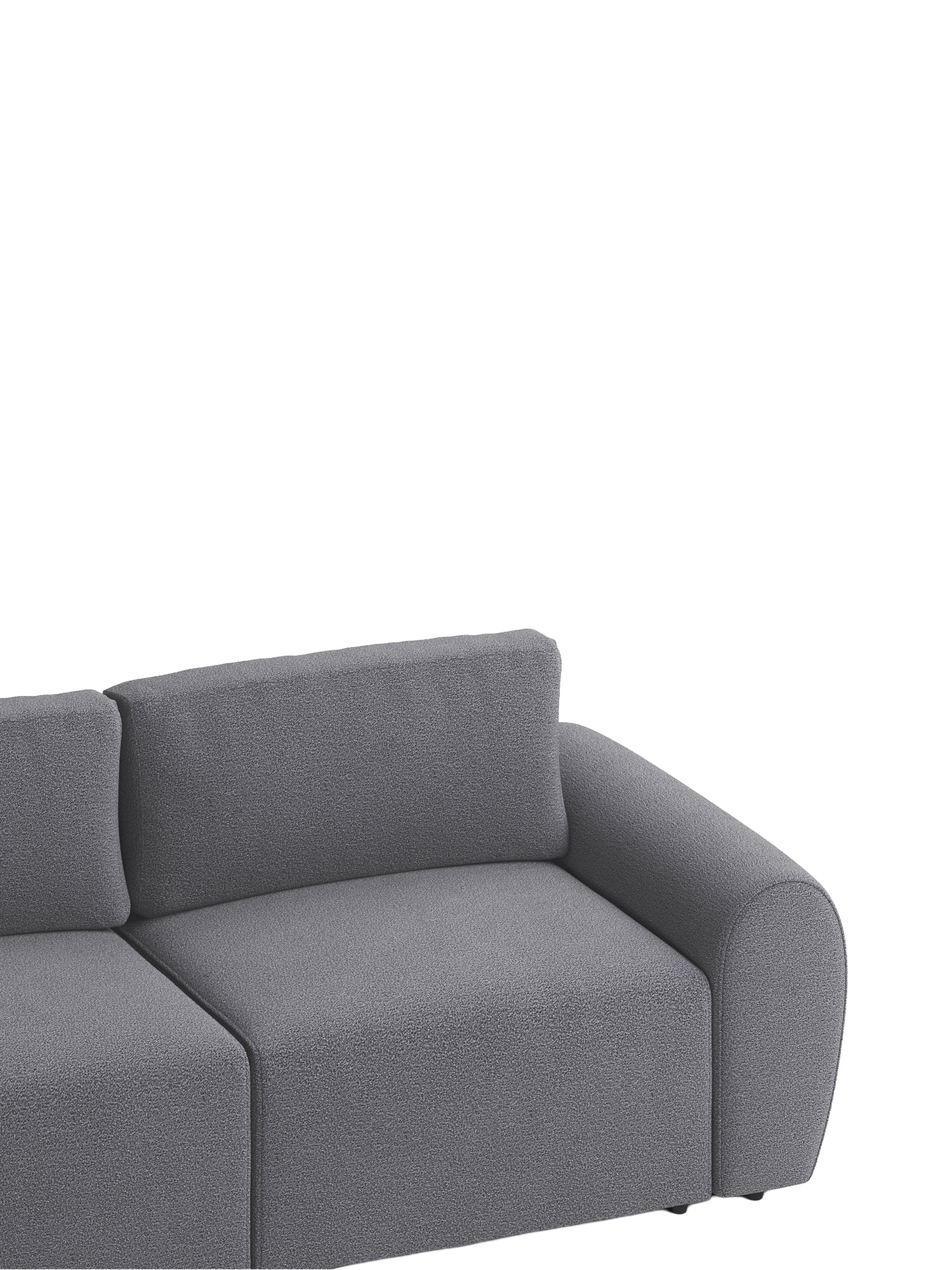 Nest U Shaped Sectional Sofa with Pouf