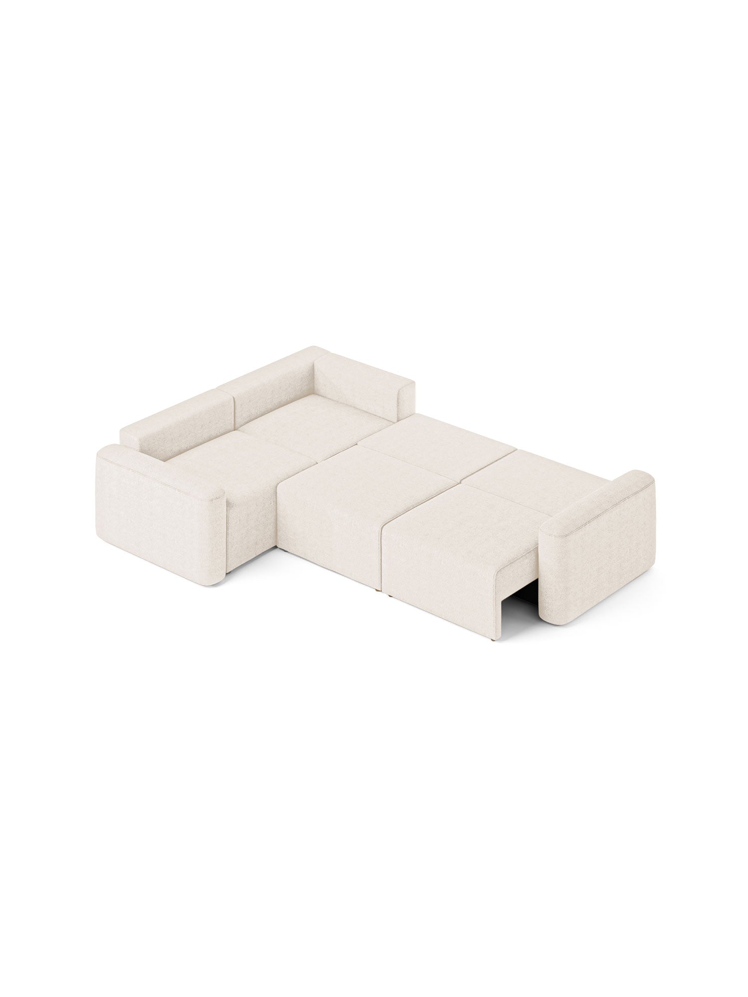 Loop Sectional Sofa Bed 3 Seater