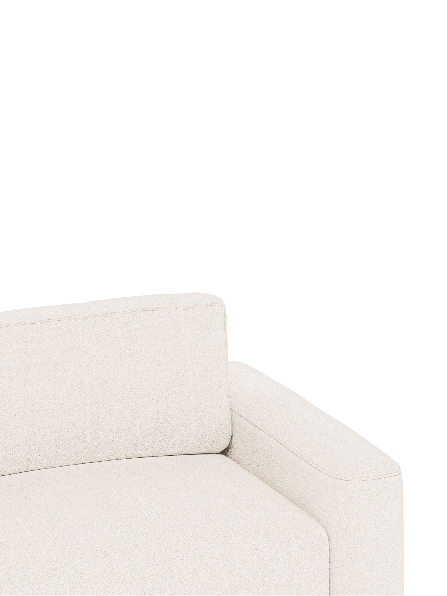 Loop U Shaped Sectional Sofa Bed with Pouf
