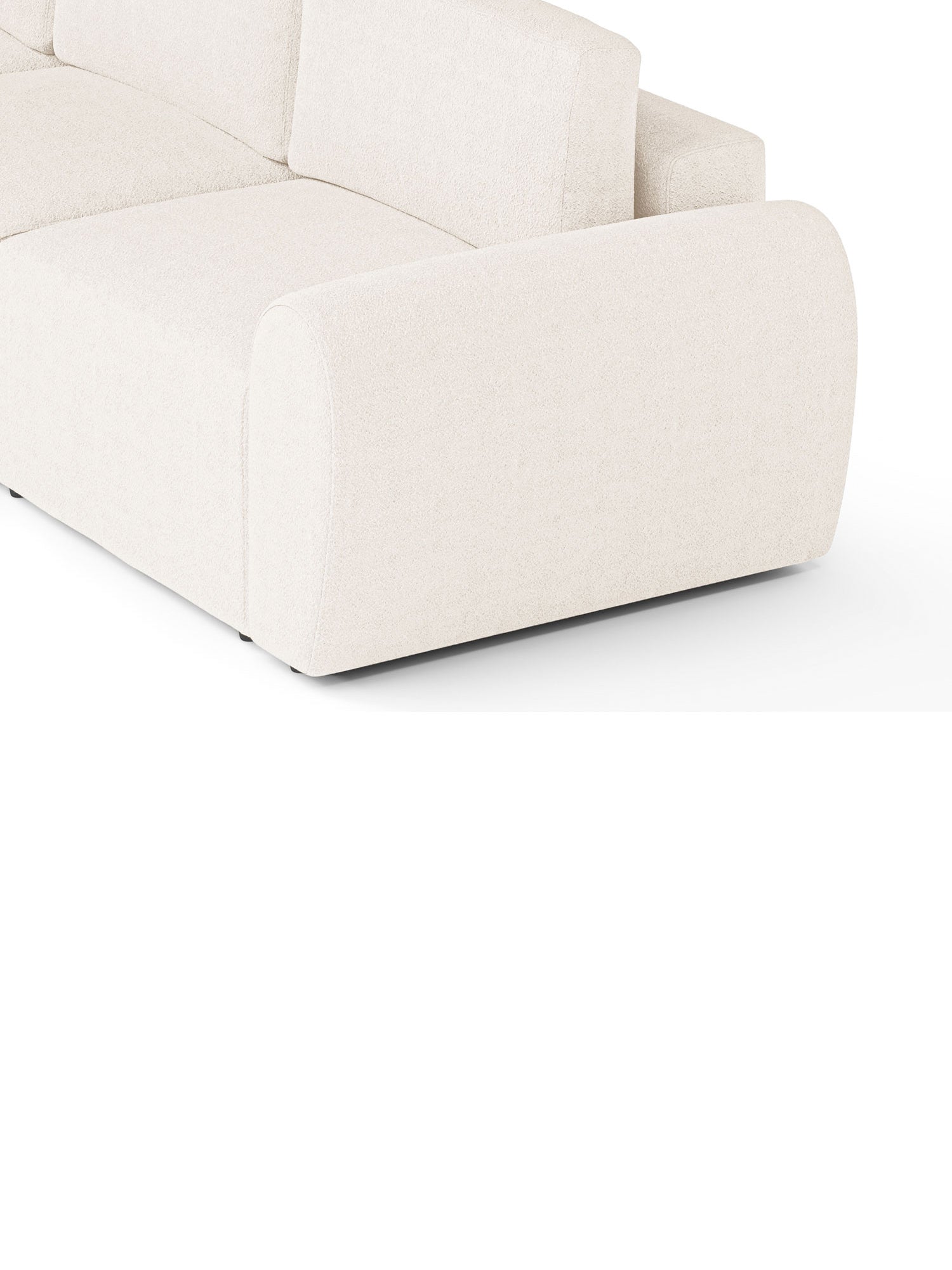 Nest Sectional Sofa Bed 4 Seater with Pouf