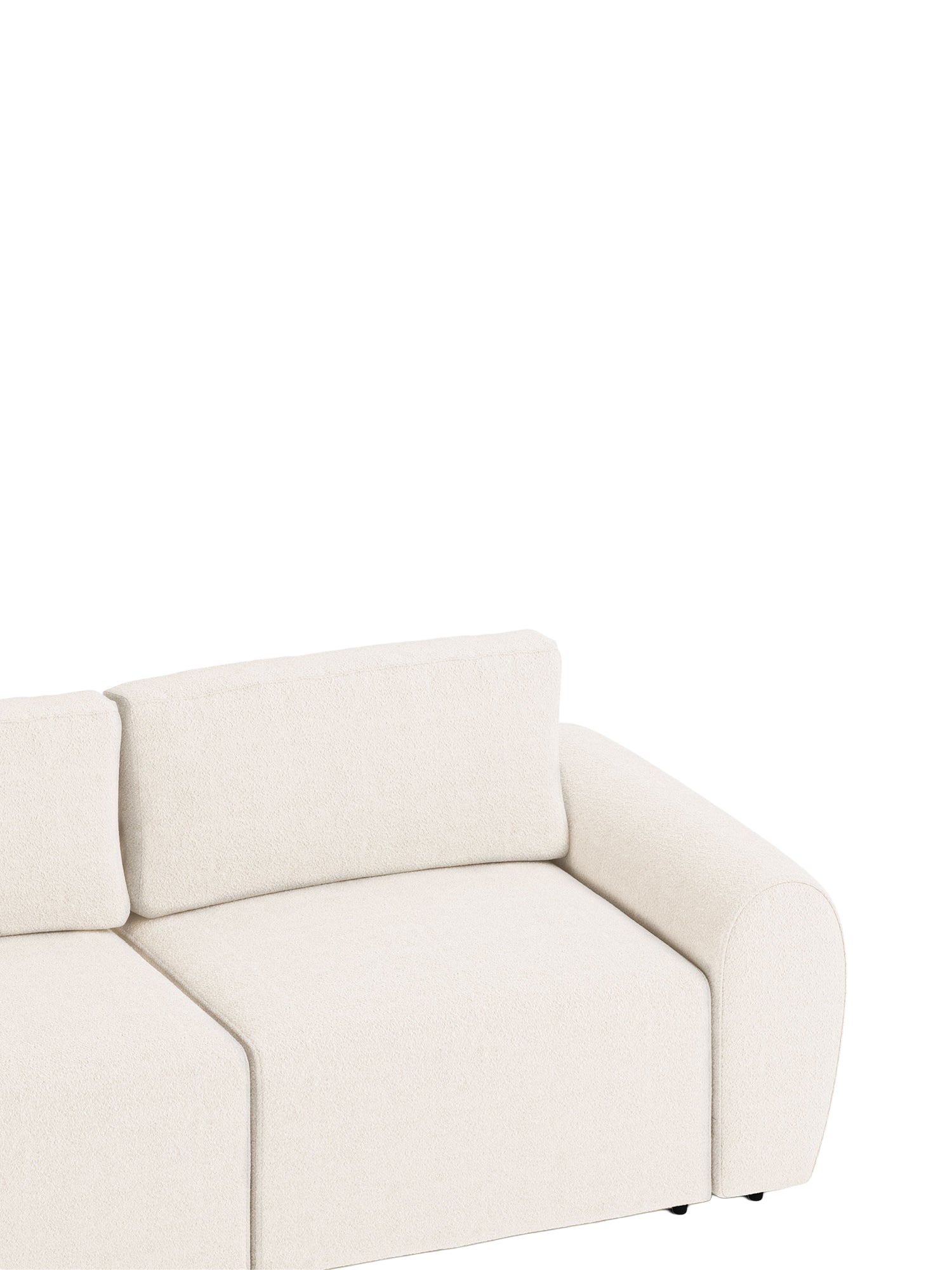 Nest U Shaped Sectional Sofa Bed with Pouf