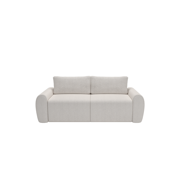 Nest 3 Seater Sofa Bed with Storage White