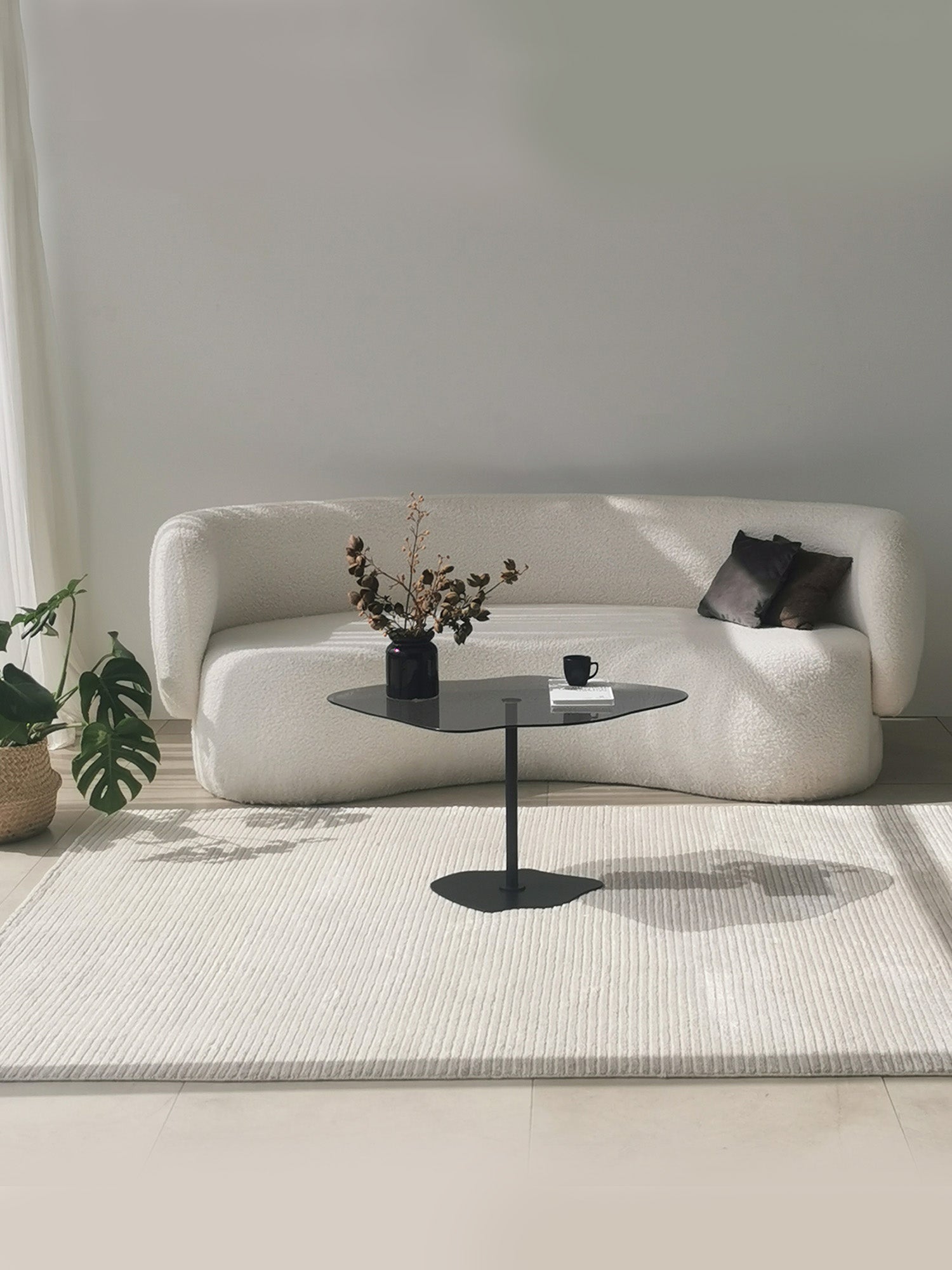 Dior Black Coffee Table Clear Glass6