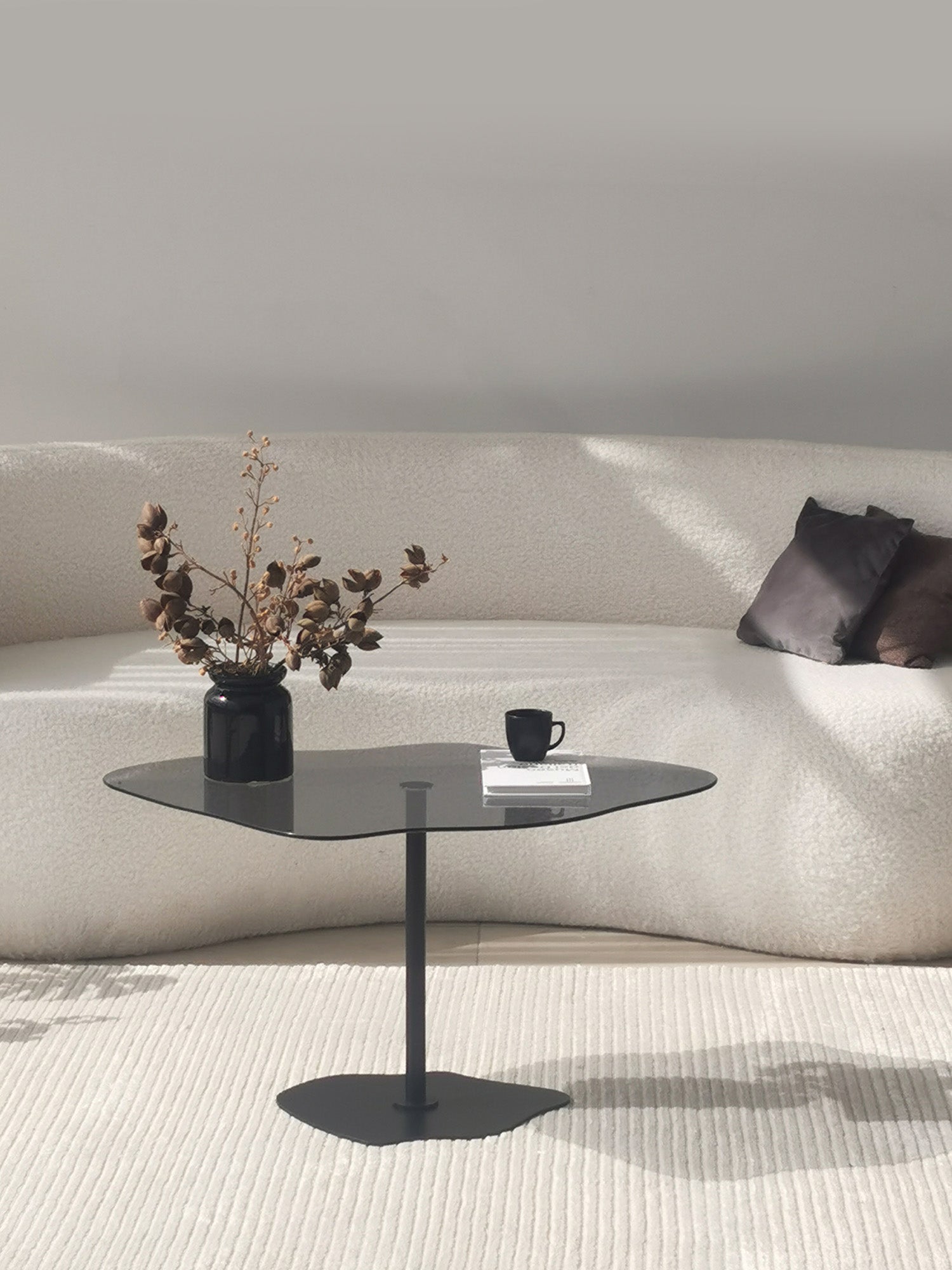 Dior Black Coffee Table Smoked Glass3