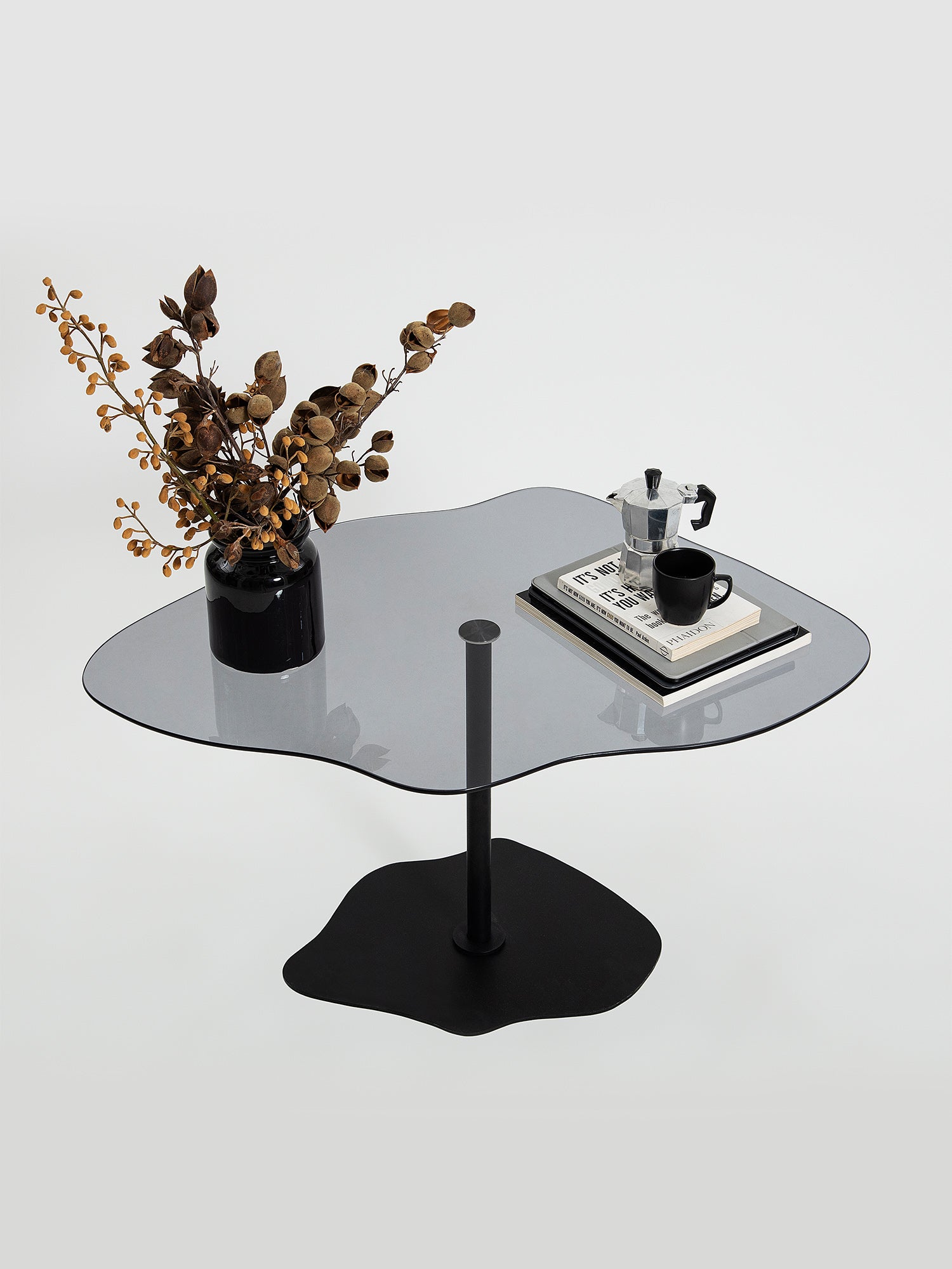 Dior Black Coffee Table Smoked Glass6