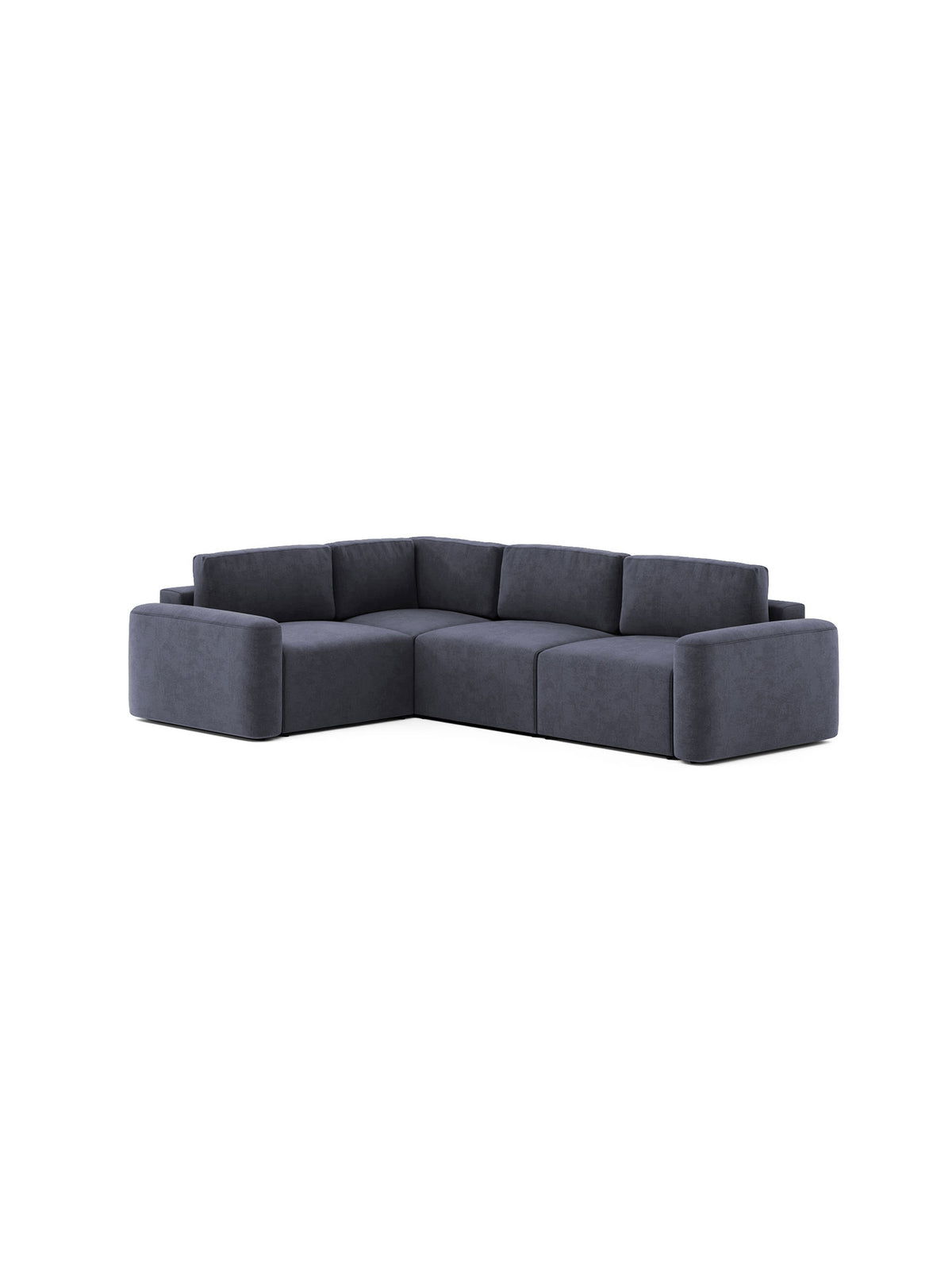 Loop 2-Seater L-Shaped Sectional Sofabed Shadow Navy | Soffie