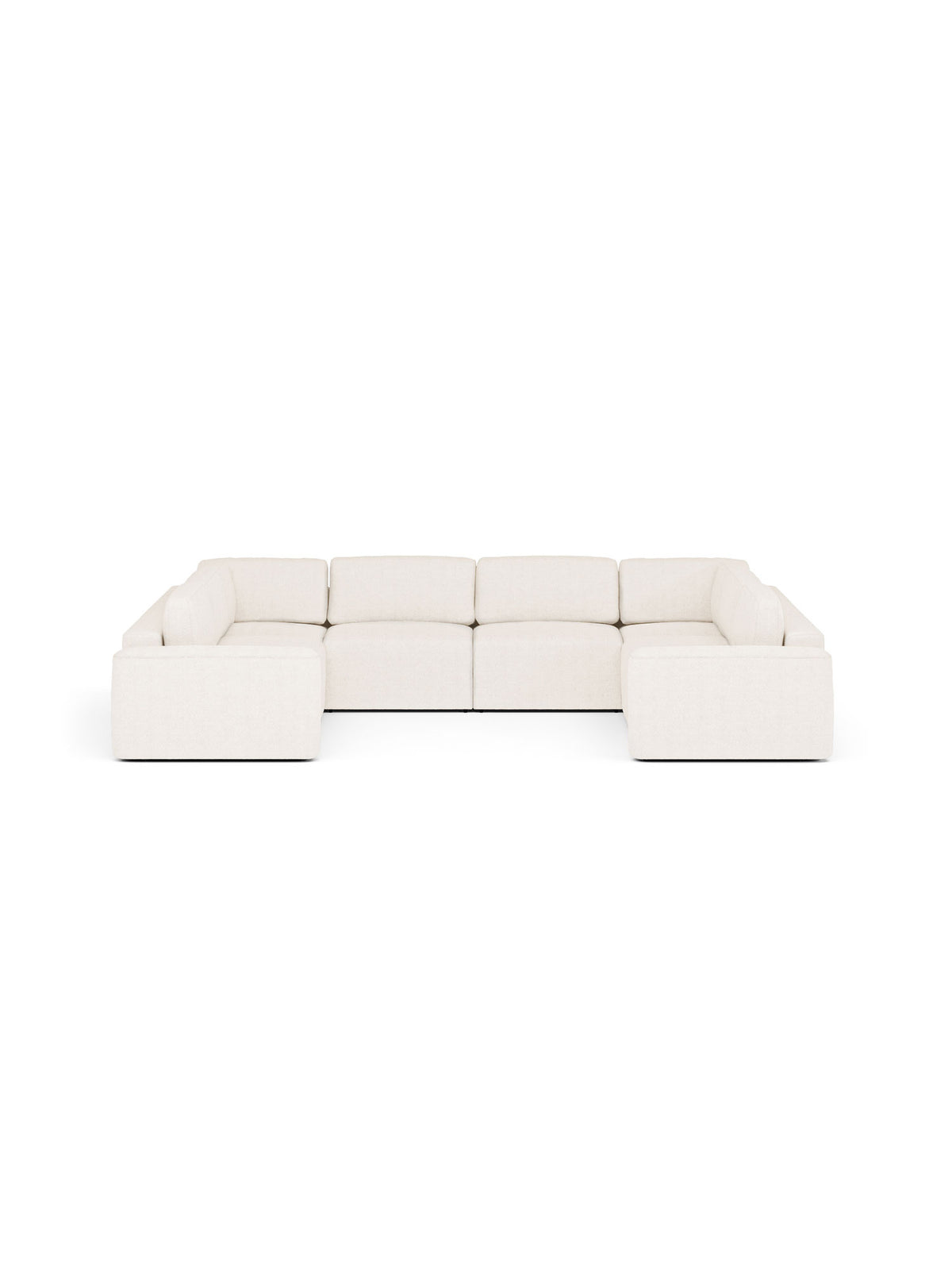 Loop U-Shaped Sofabed Teddy Cream | Shop Modular | Soffie
