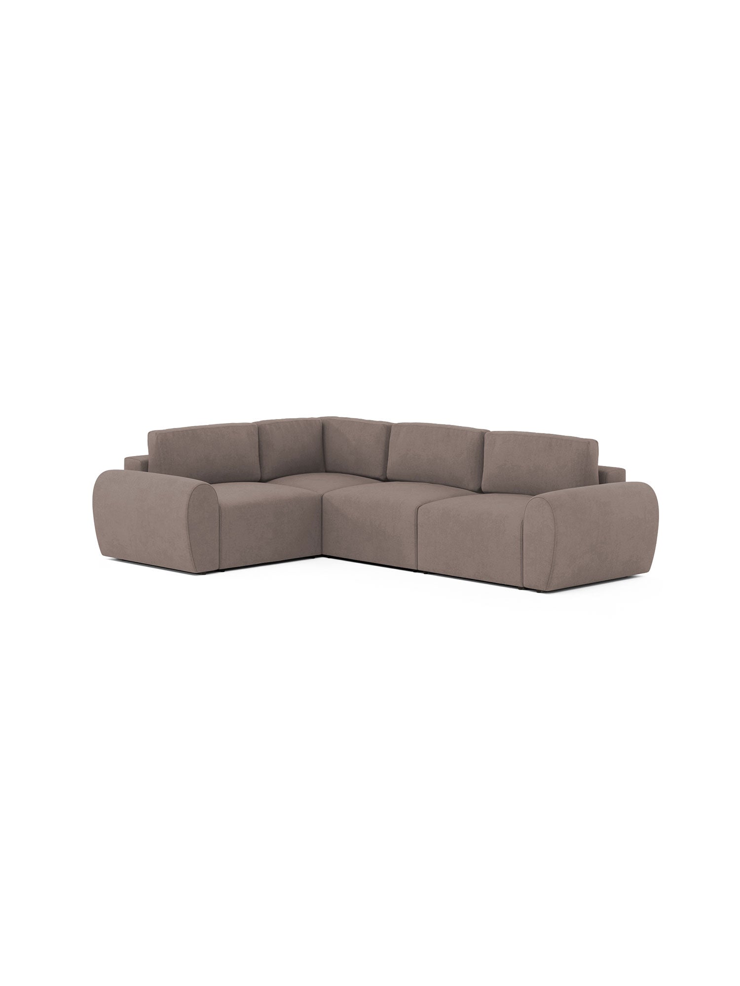 Nest Sectional Modular Sofa Bed 2 Seater Espresso1