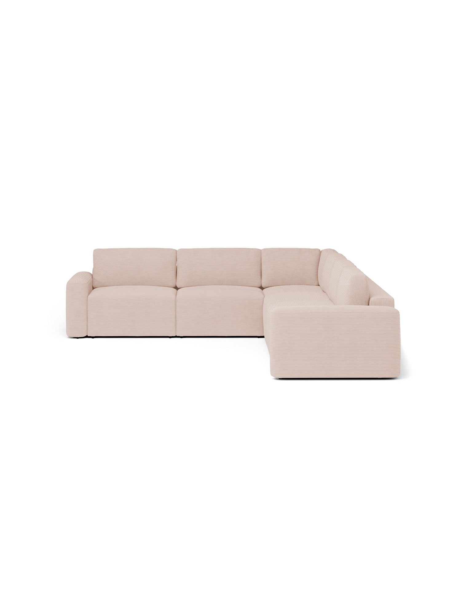 Loop Sectional Sofa Bed 4 Seater  with Pouf