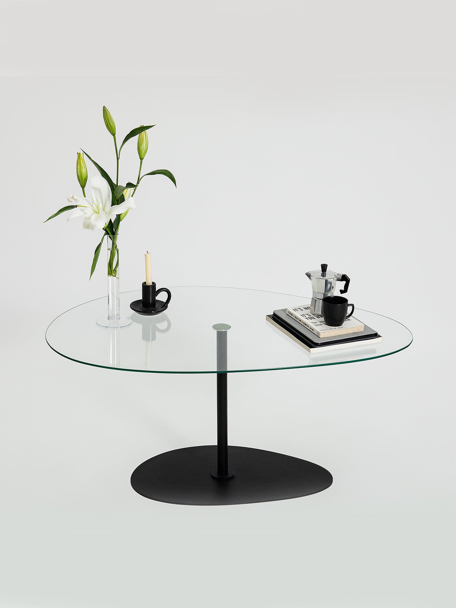 Porto Black Coffee Table Clear Glass7