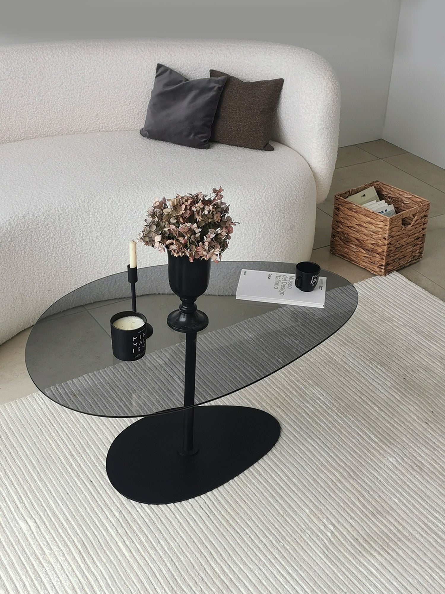 Porto Black Coffee Table Smoked Glass1