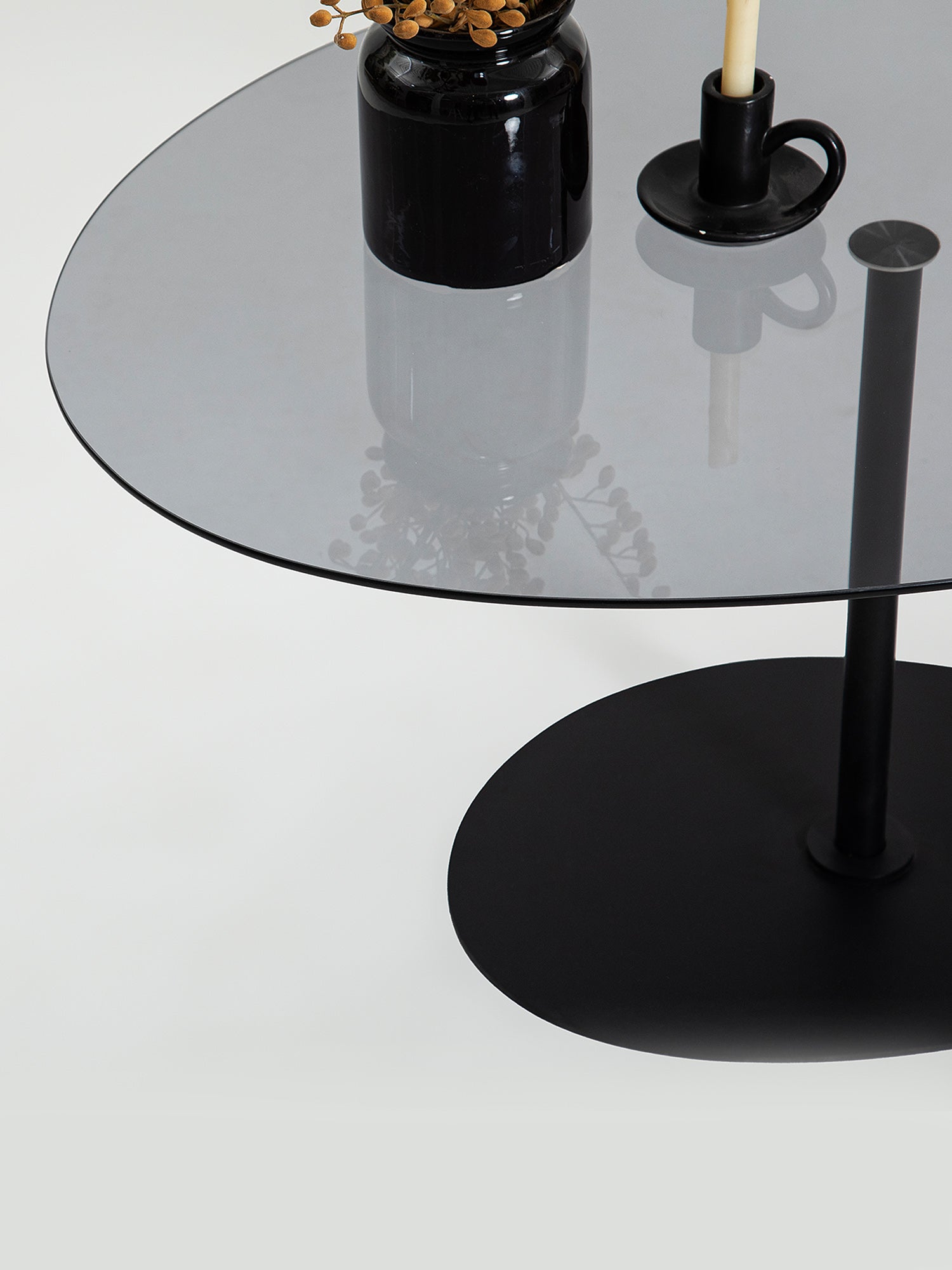 Porto Black Coffee Table Smoked Glass5