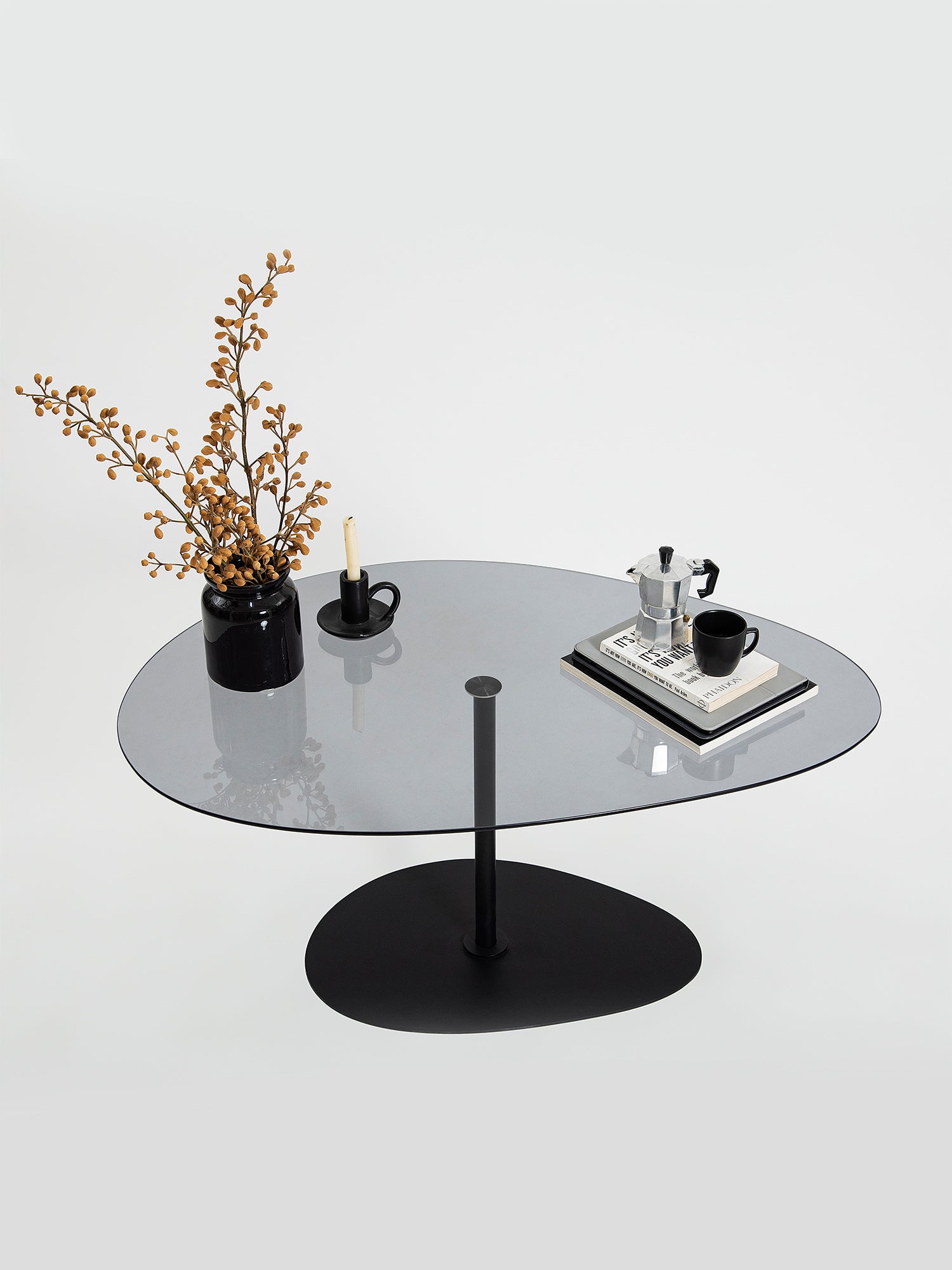 Porto Black Coffee Table Smoked Glass7