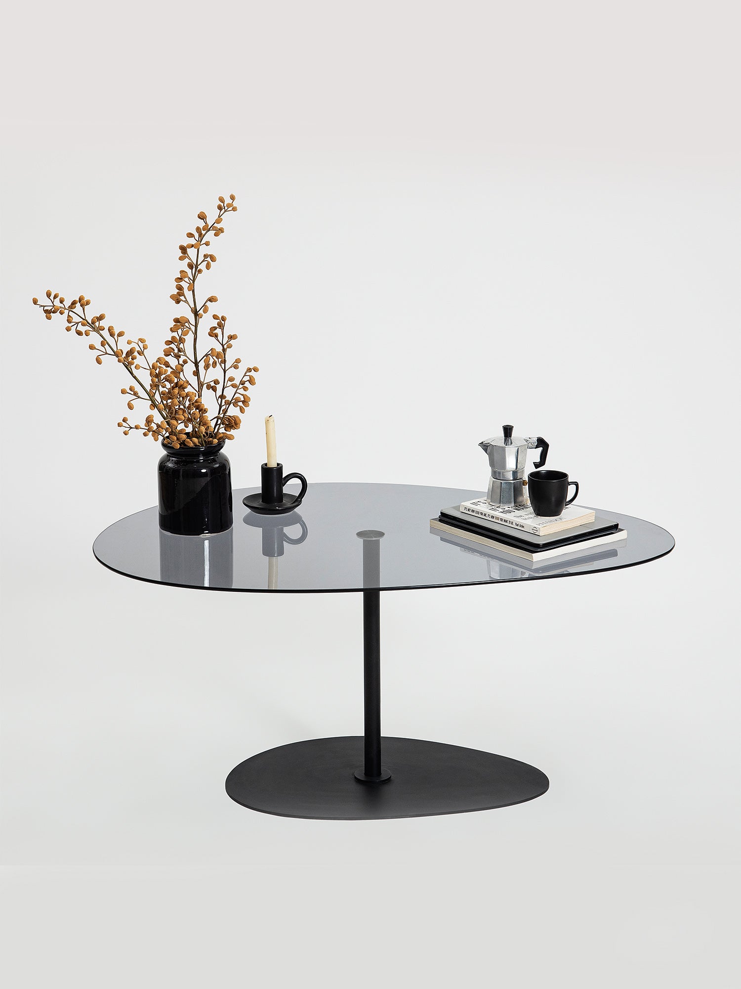 Porto Black Coffee Table Smoked Glass9