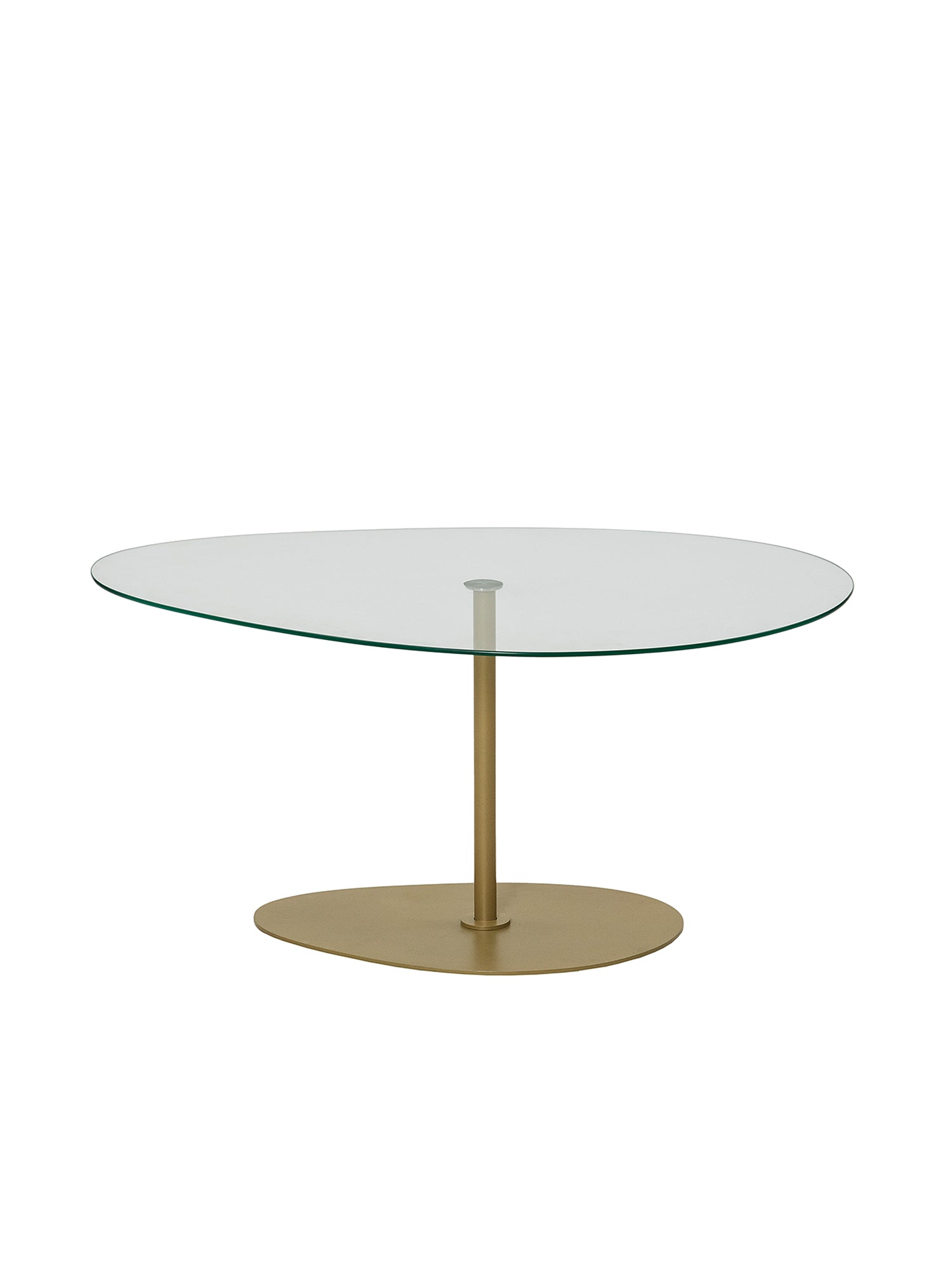Porto Coffee Table Clear Glass Gold9