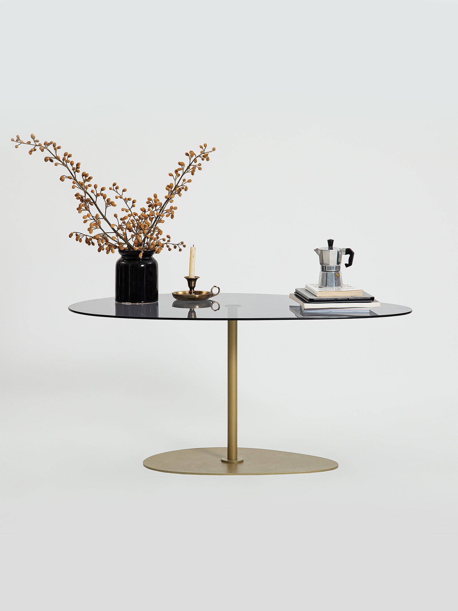 Porto Coffee Table Smoked Glass Gold2