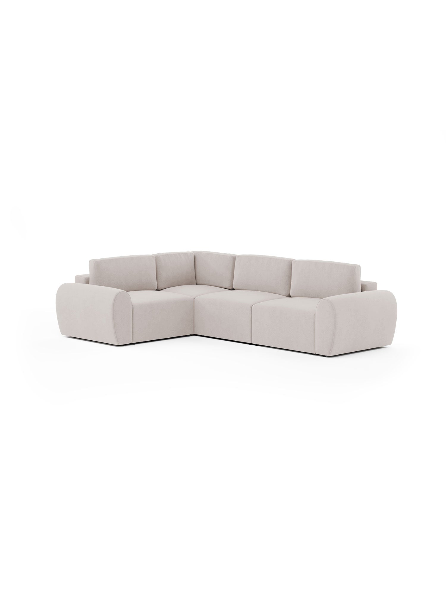 Nest Sectional Sofa 3 Seater  with Pouf