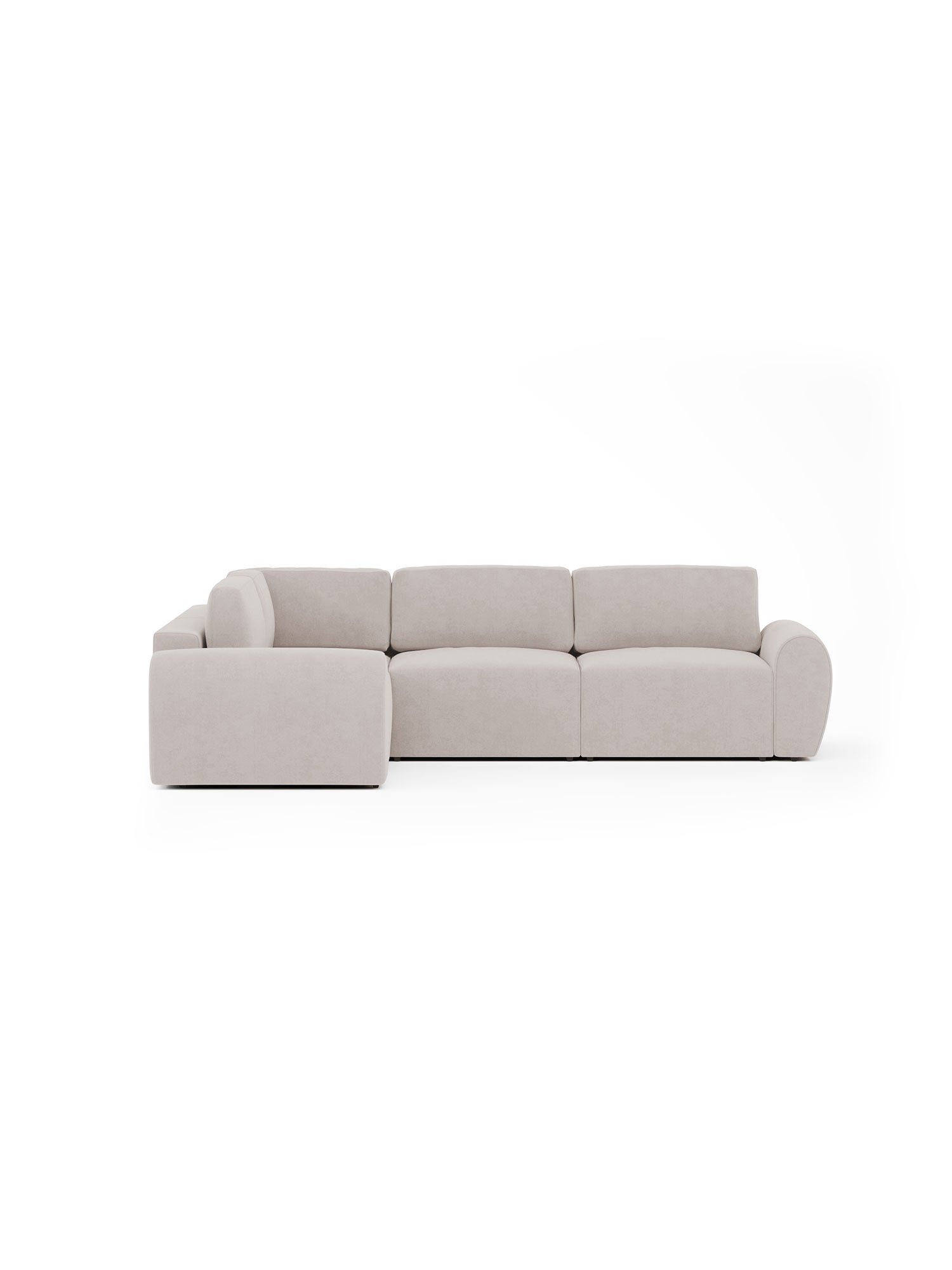 Nest Sectional Sofa 3 Seater  with Pouf